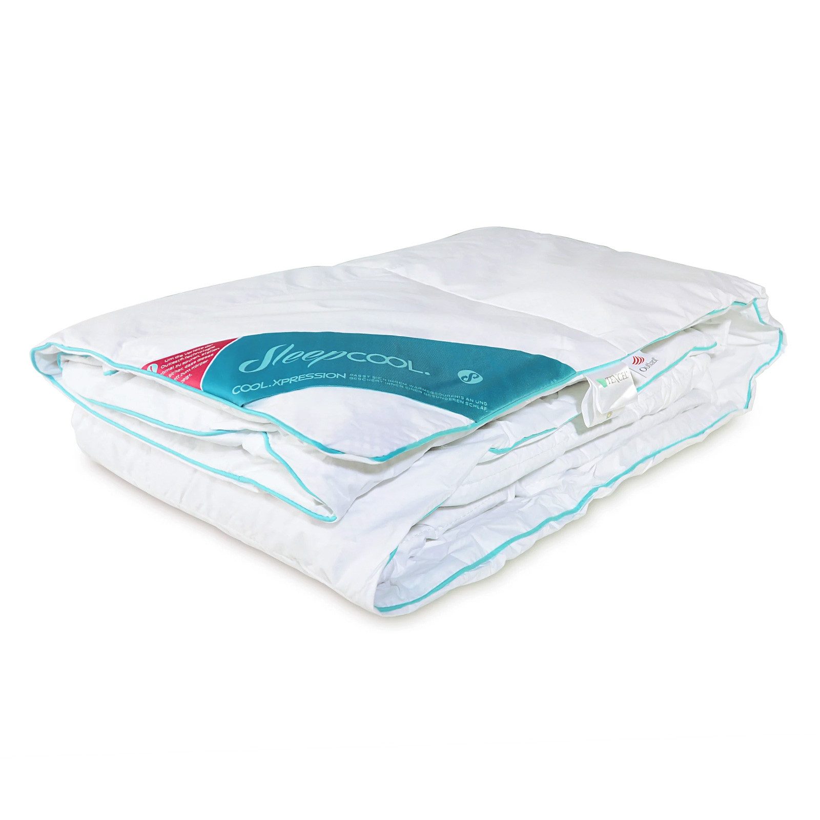 SleepCOOL 4-Jahreszeitenbett Bettdecke für optimale Schlaftemperatur, Nicht schwitzen, Füllung: 50 % Lyocell und 50 % Polyester, Optimales Schlafklima durch Temperaturregulierung