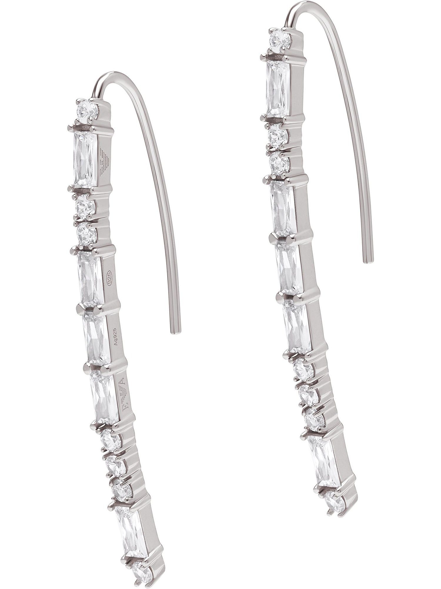 Emporio Armani Paar Ohrhänger silberfar...