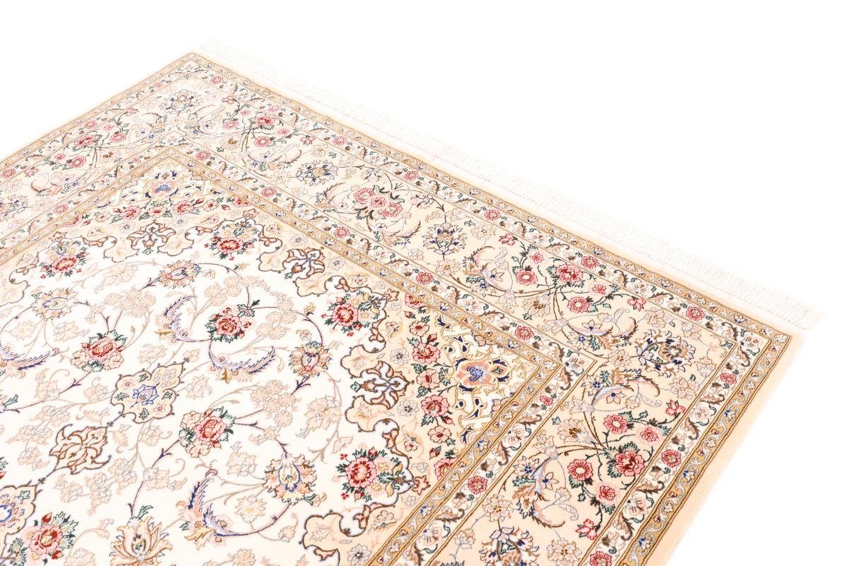 Nain Orientteppich, Handgeknüpfter Orientteppich 6 Seidenkette rechteckig, Höhe: Trading, mm 157x245 Isfahan