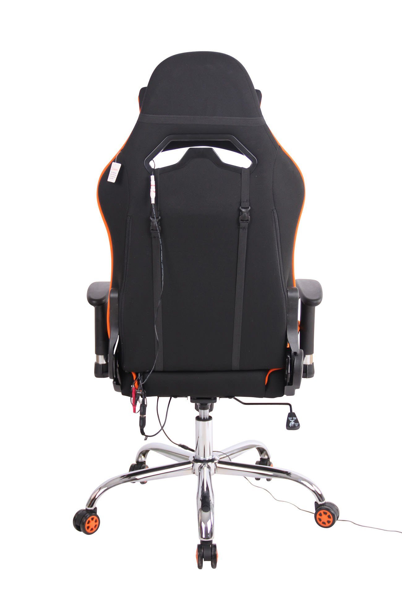 Gaming schwarz/orange Stoff, CLP Chair mit Massagefunktion Limit XM