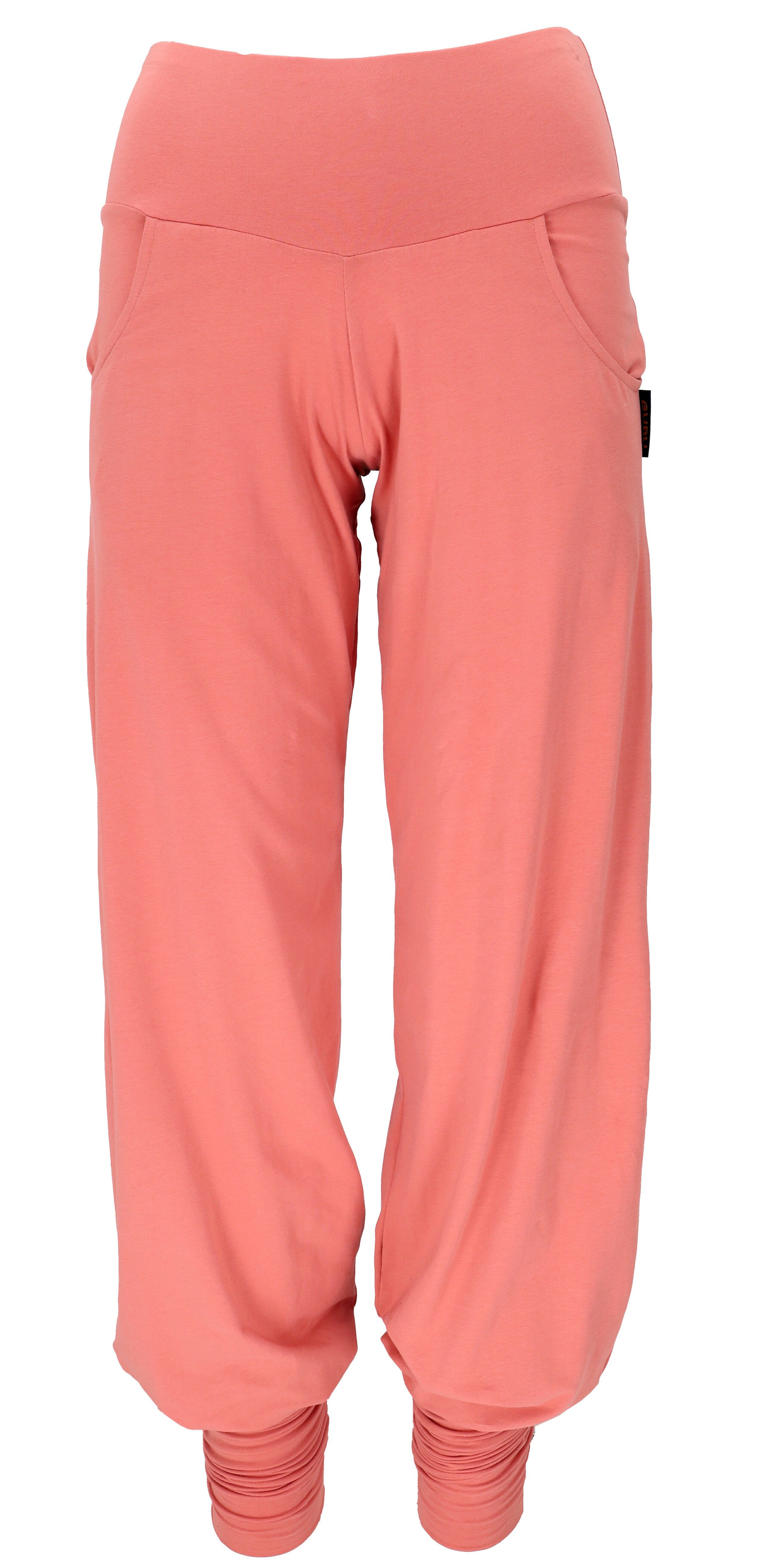 Guru-Shop Relaxhose Yogahose mit langen Beinbündchen, Hose in Bio.. alternative Bekleidung