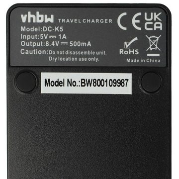 vhbw passend für Panasonic Lumix DMC-GF3, DMC-GF3CK, DMC-GF3CT, DMC-GF3CR Kamera-Ladegerät