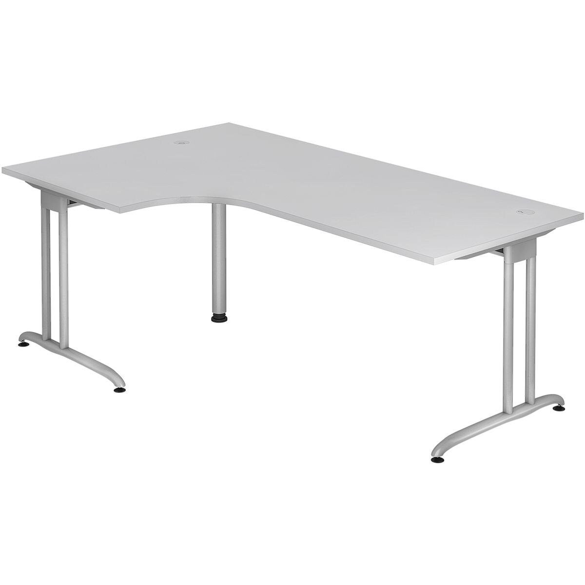 HAMMERBACHER Eckschreibtisch Wien, Winkelschreibtisch 90°, Breite 200 cm, C-Fuß