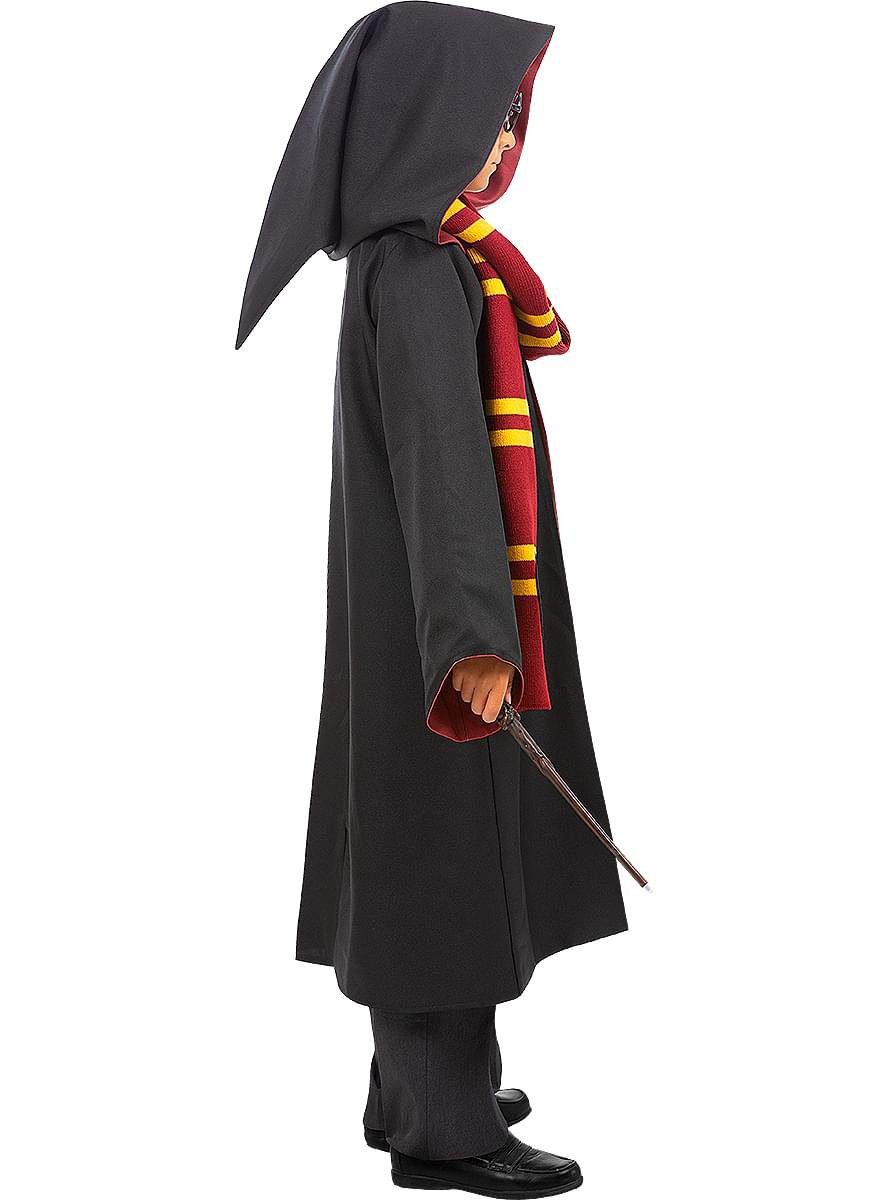 Funidelia Zauberer-Kostüm Harry Potter – Gryffindor Umhang Deluxe für Kinder, Hochwertiges Cape für Zauberschüler des Hauses Gryffindor