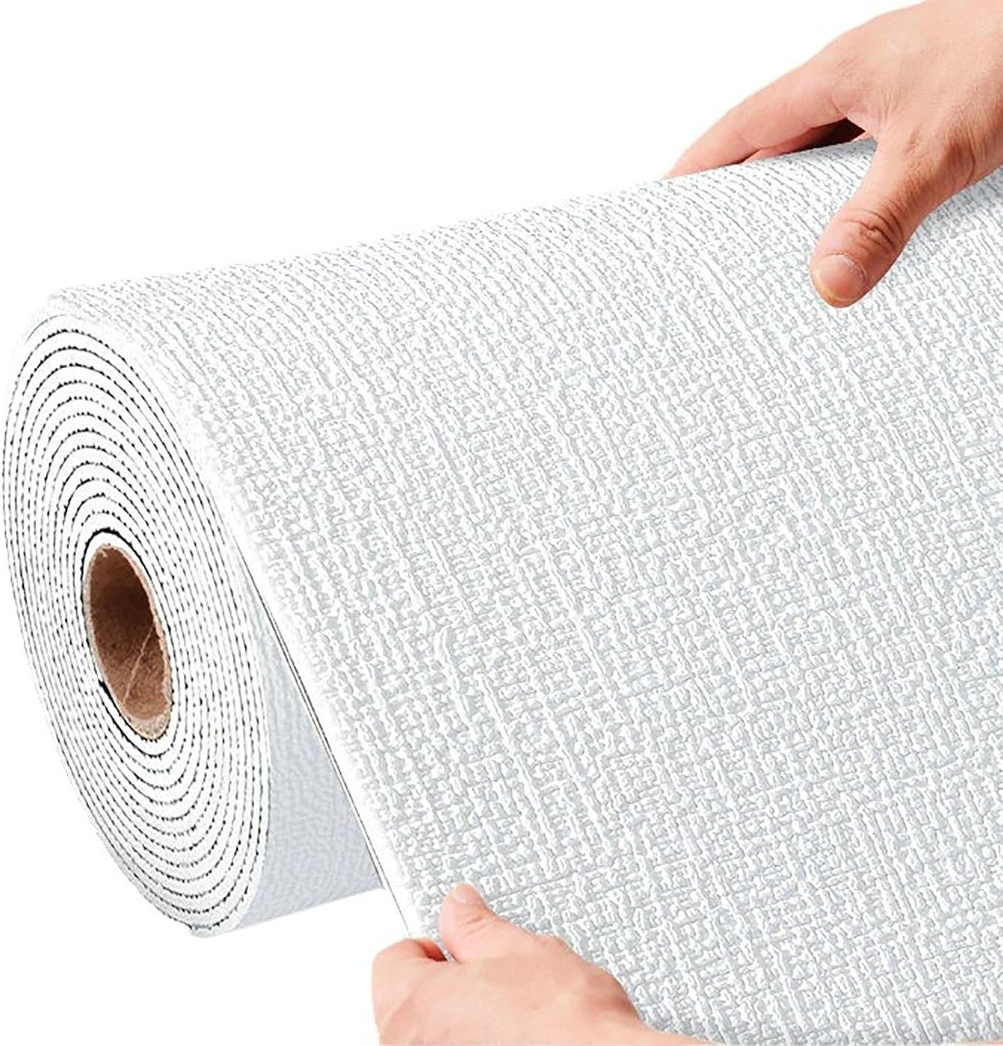 Coonoor Fliesenaufkleber Strukturierte Leinen Tapete, Selbstklebend, Pr?gefolie Wandtapete (Strukturiertes Kontaktpapier für Schränke), …