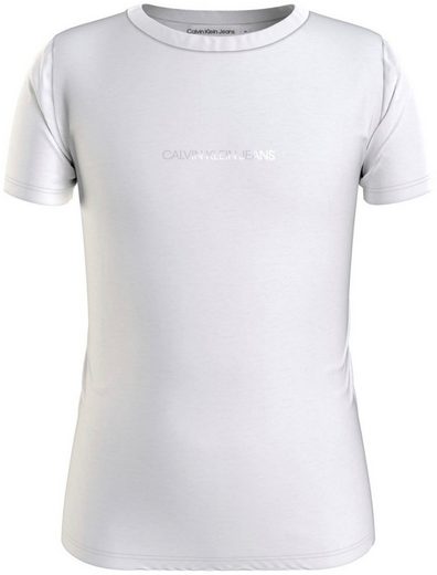 Calvin Klein Jeans T-Shirt »METALLIC CHEST LOGO SLIM TOP«