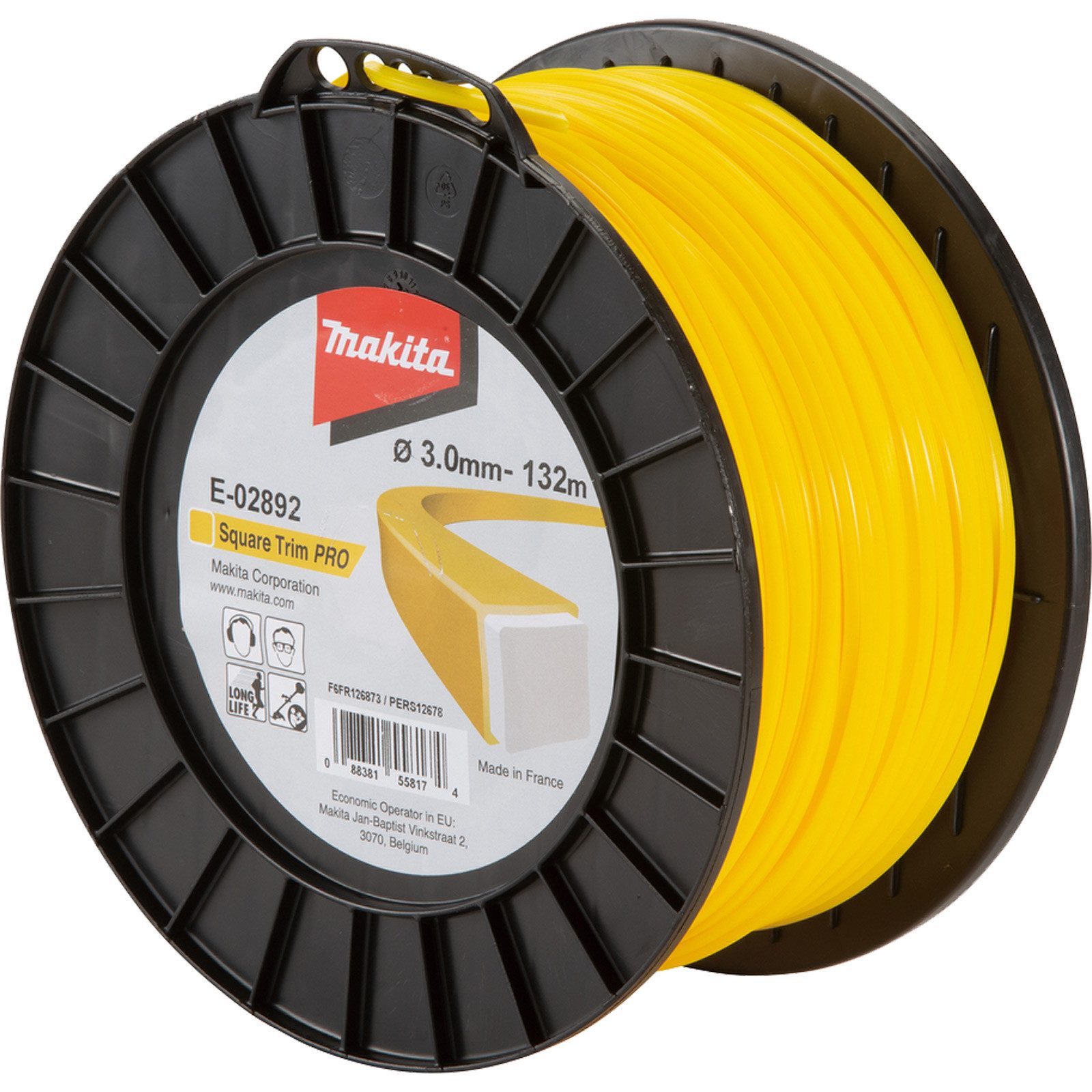 Makita Fadenspule Makita Mähfaden 4kant 3 mm x 132 m - E-02892