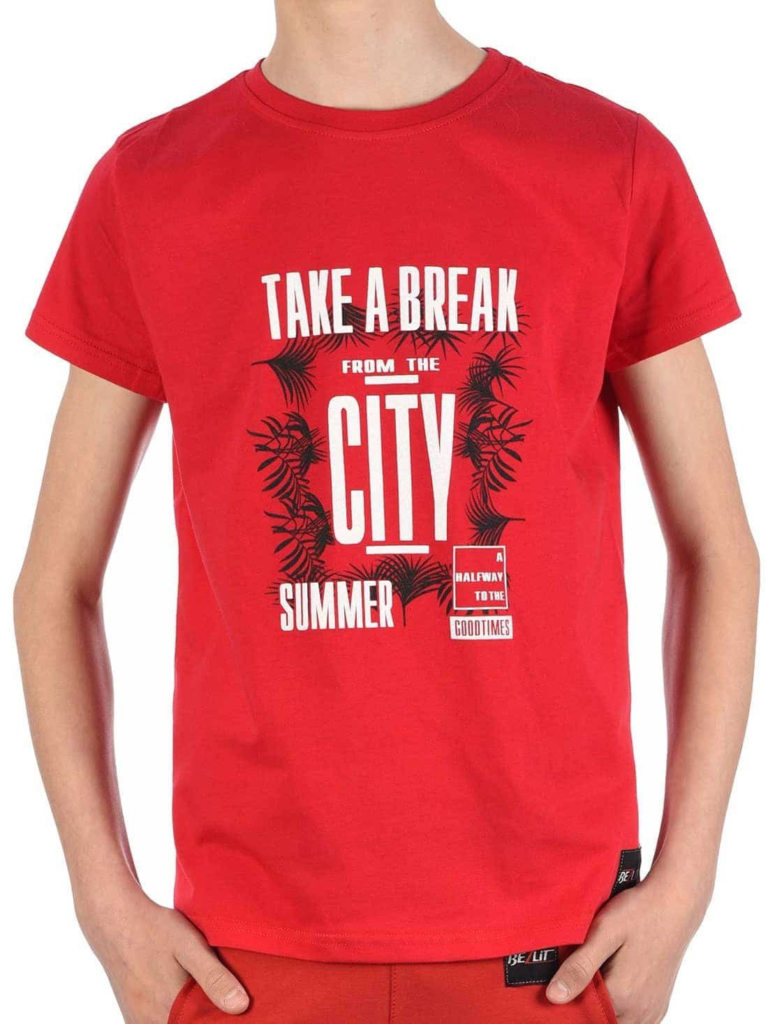 T-Shirt Jungen T-Shirt mit Take a break