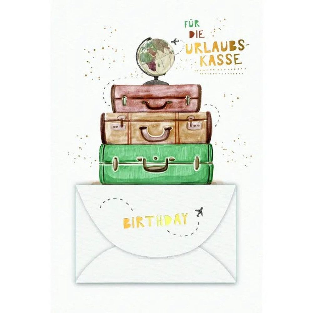 Skorpion Glückwunschkarte Geldkarte - Für die Urlaubskasse