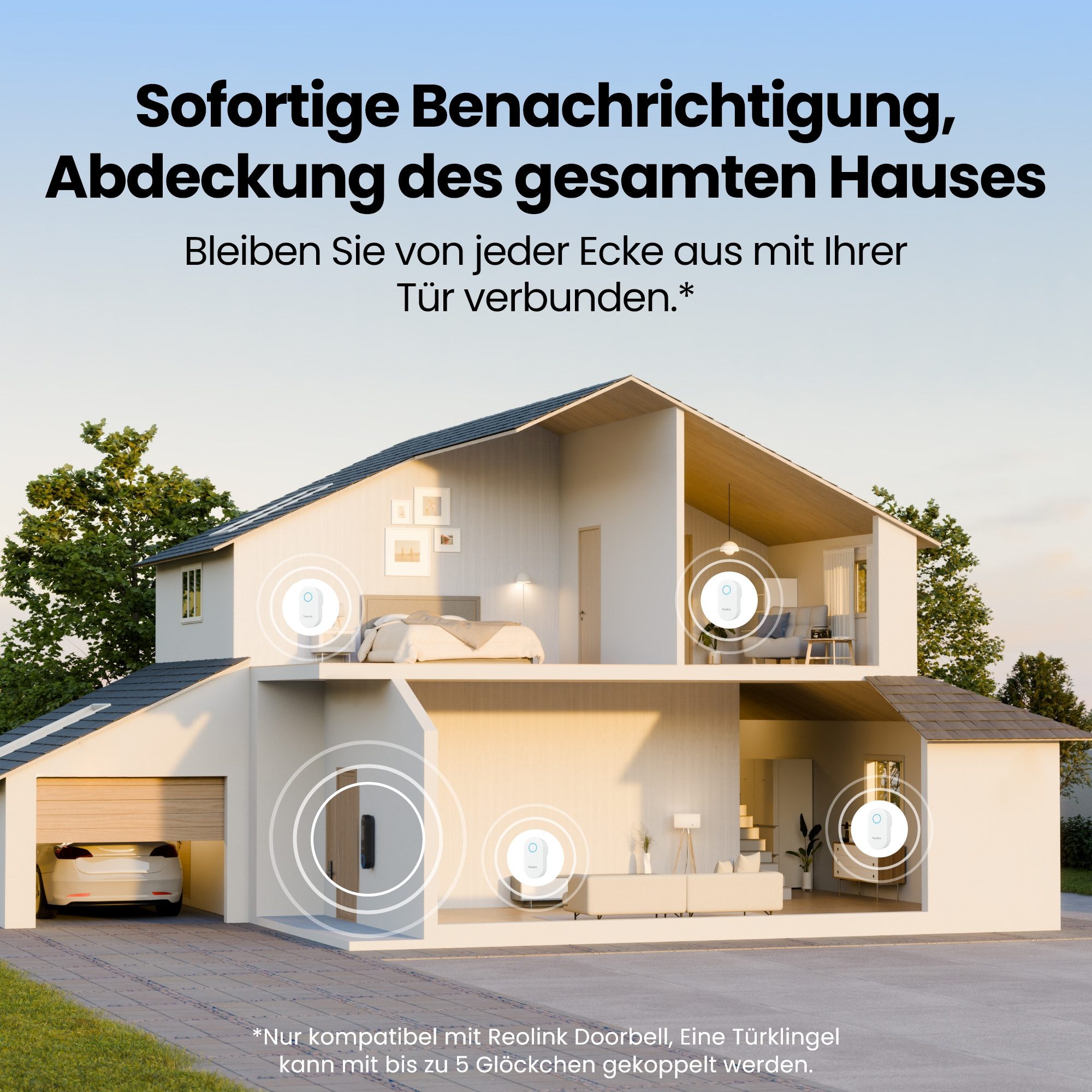 Reolink Chime Plus, Plug-in-Sirene für Reolink Video-Türklingel