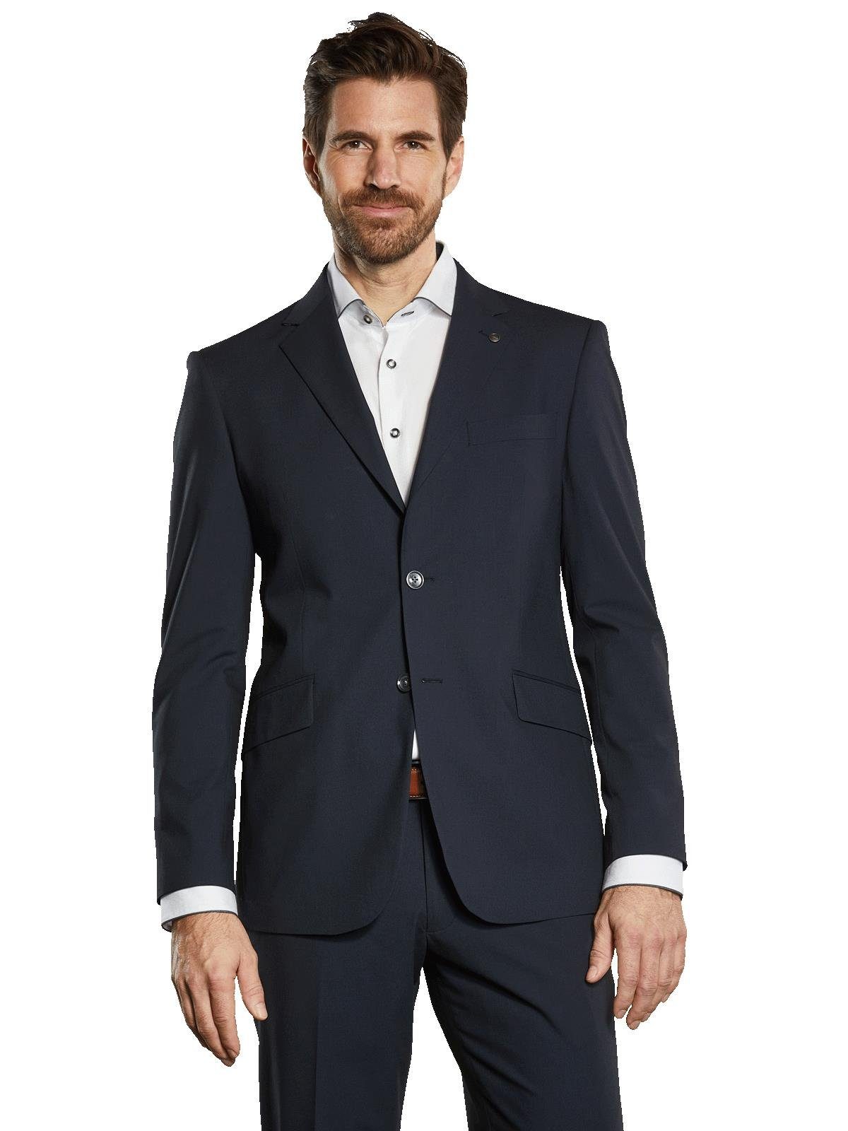 Anzugsakko Herren Anzug-Sakko slim fit, Saphirblau
