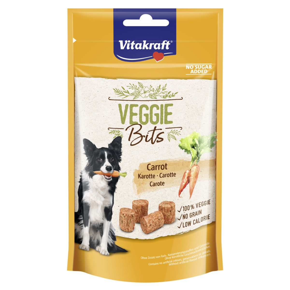 Vitakraft VEGGIE Bits Karotte 40 g, Snack für: Hund