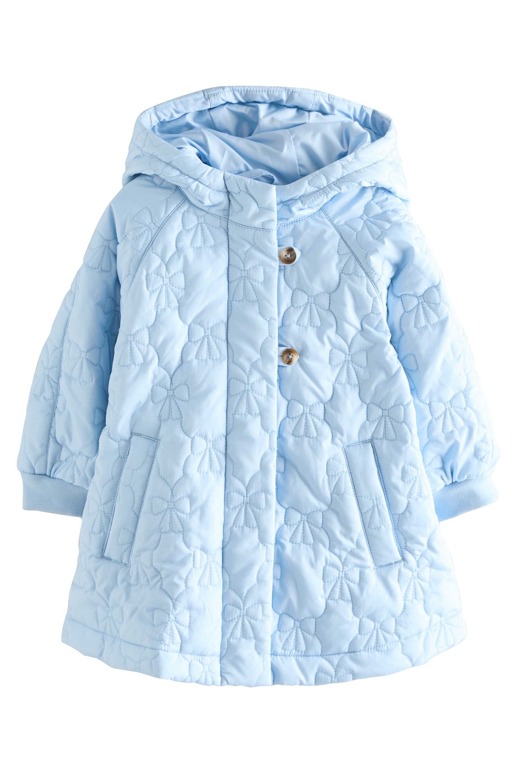 Kurzjacke Wasserabweisender Steppmantel mit Schleife