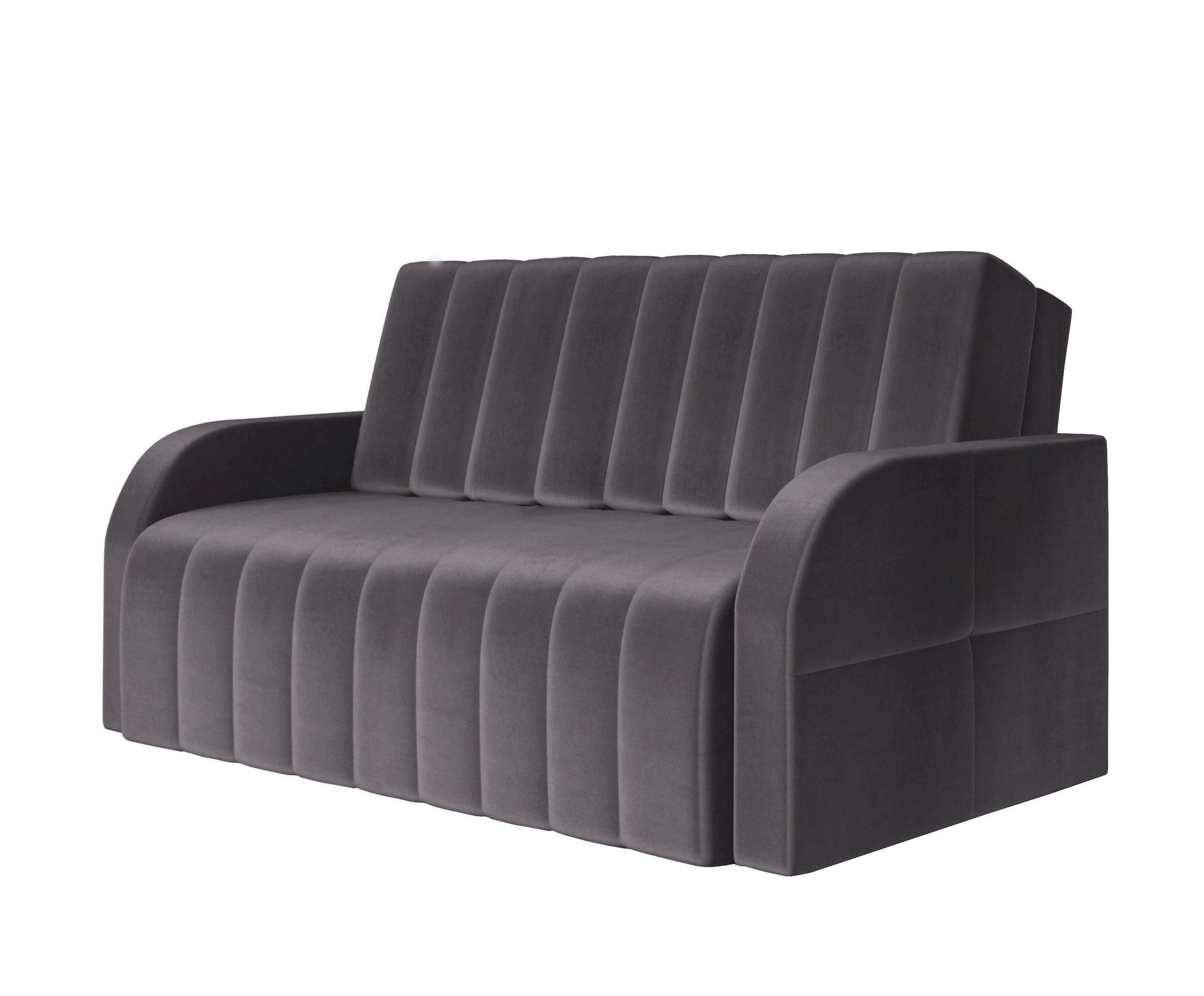 MOEBLO Kindersofa aus Samt MONTANA 120, Schlafsessel Sofa Sessel Jugendsofa Schlafsofa 2-Sitzer Gästebett mit Schlaffunktion, mit Bettkasten, mit Relaxfunktion, - (BxHxT):141x104x90cm