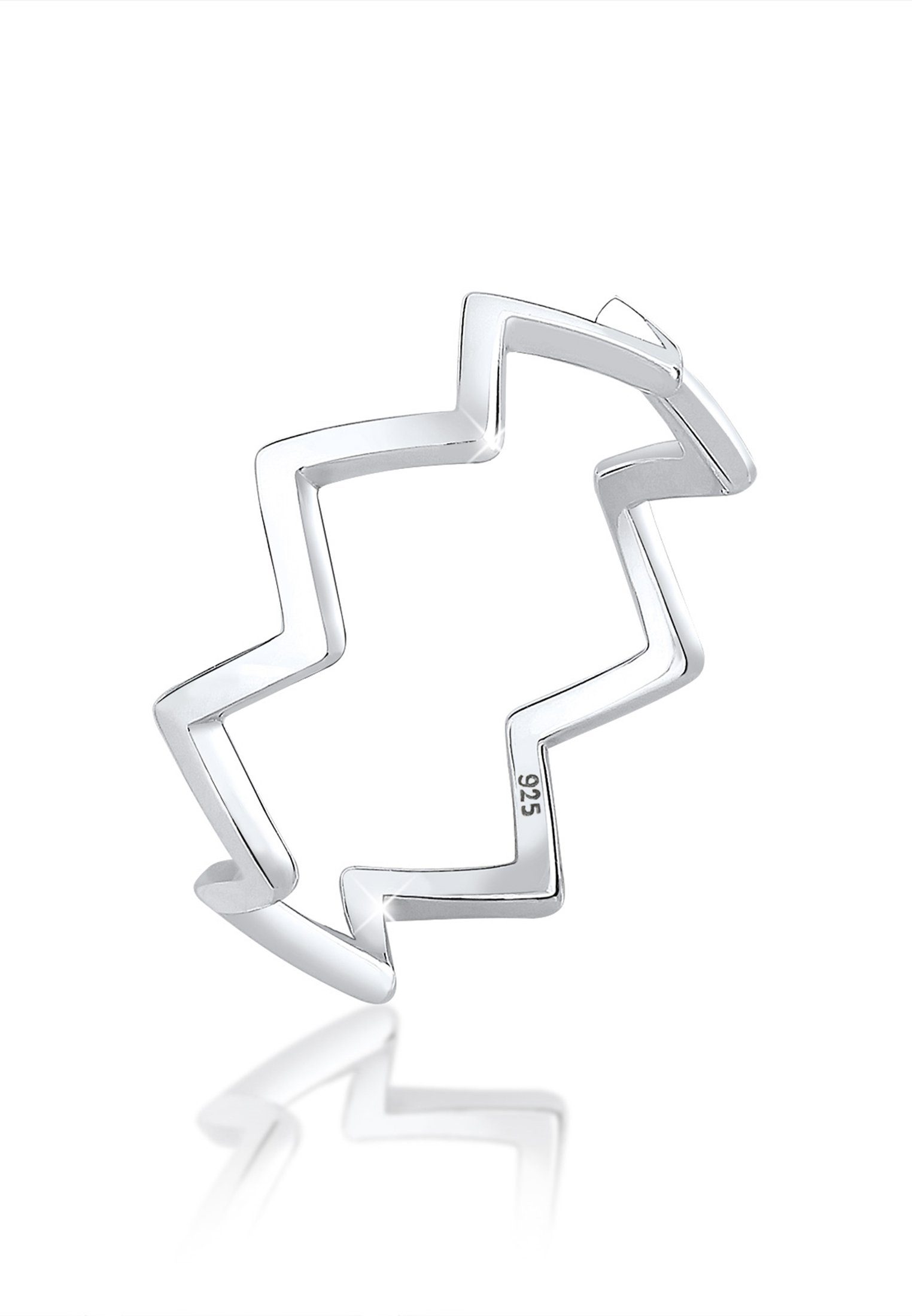 Elli Fingerring Zick Zack Design 925 günstig online kaufen