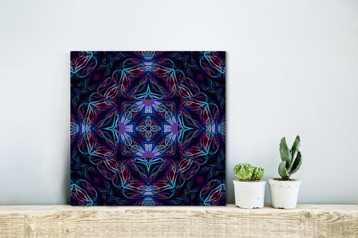 buntes mit (1 Bilder St), Farben, mehreren Leinwand Mosaikmuster Leinwandbild für OneMillionCanvasses® Ein Schlafzimmer Wohnzimmer