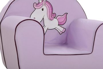 Knorrtoys® Sessel UMA. Das Einhorn, lila, für Kinder; Made in Europe