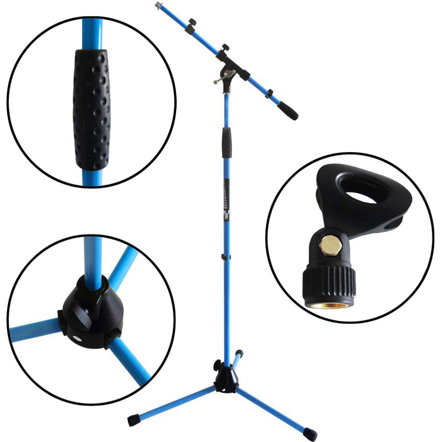 Mikrofonständer keepdrum Mikrofonständer MS106 BL Blau mit Klemme