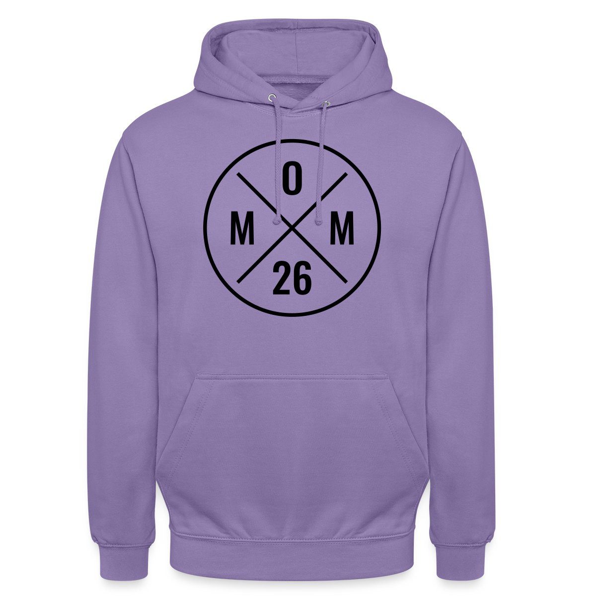 Spreadshirt Hoodie Mom 2026 Modernes Mama Logo Schwangerschaft Unisex Hoodie (1-tlg)
