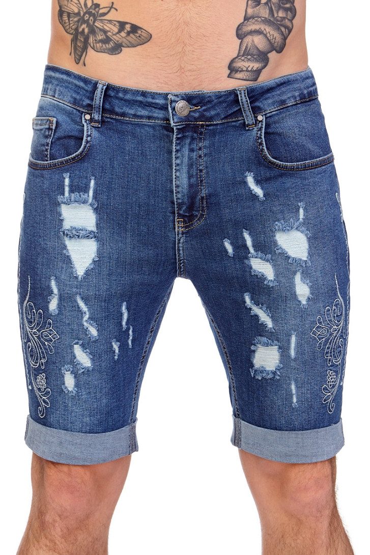 Hangowear Trachtenjeans Jeans Bermuda Herren - OSMAN - blau