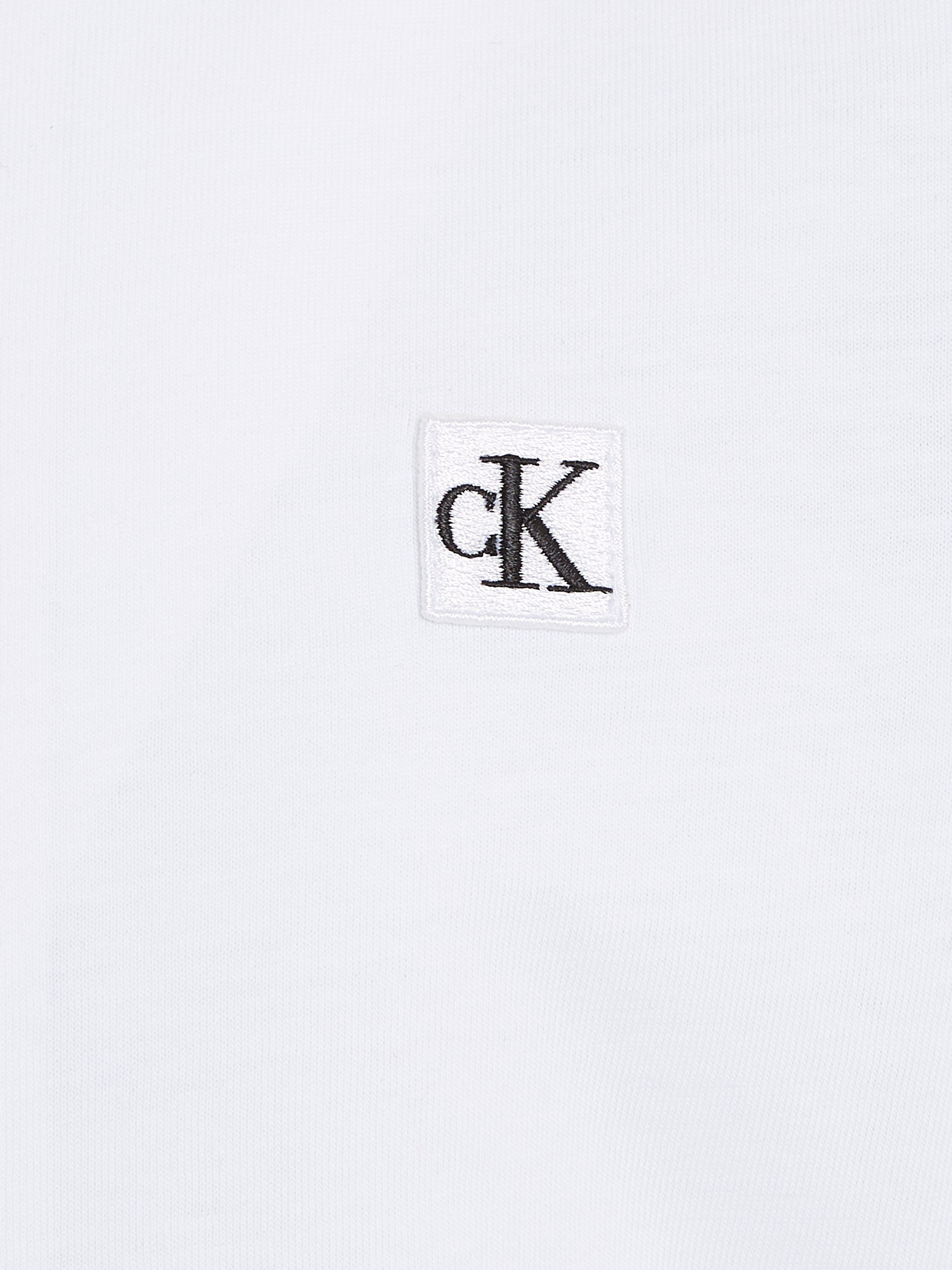 Bright T-Shirt Klein T-SHIRT Jeans mit Calvin MONOGRAM Logodruck BADGE MINI White