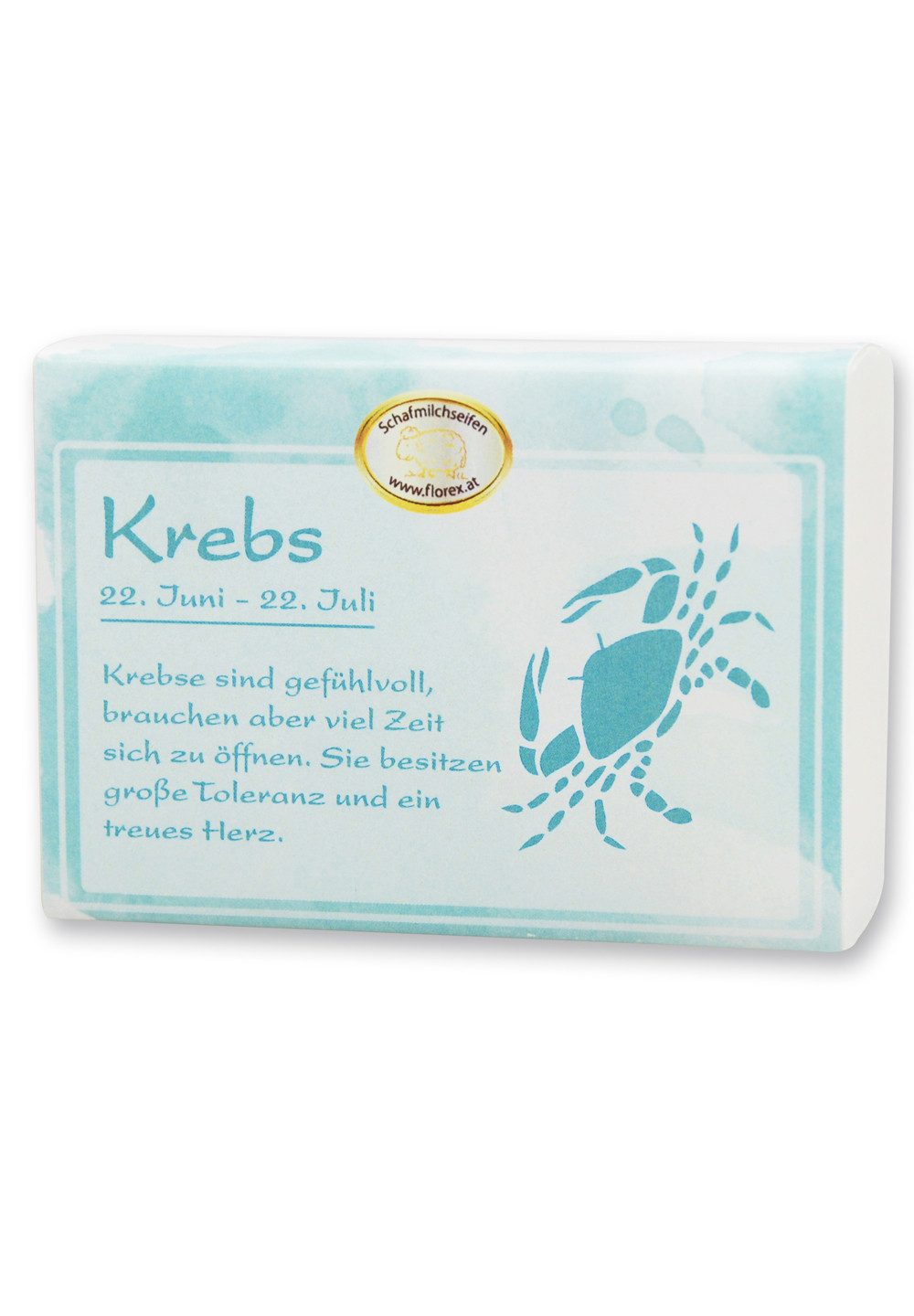 Gerlinde Hofer _ Florex GmbH Handseife Krebs 150 g, 1-tlg., Schafmilchseife mit Bio Schafmilch Sternzeichen