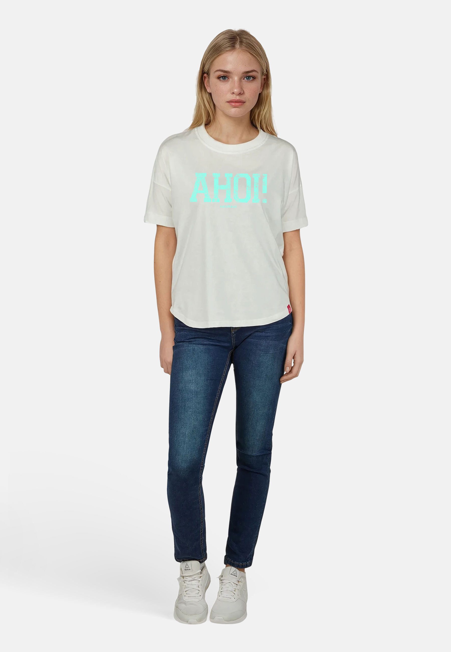 salzhaut T-Shirt LEEV-AHOI Damen Relaxed-Fit Endlich wieder Sommer! bequeme günstig online kaufen