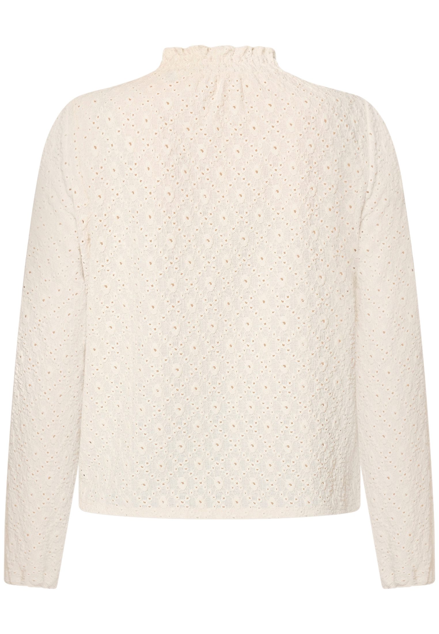 Zero Klassische Bluse Damen mit Lochmuster