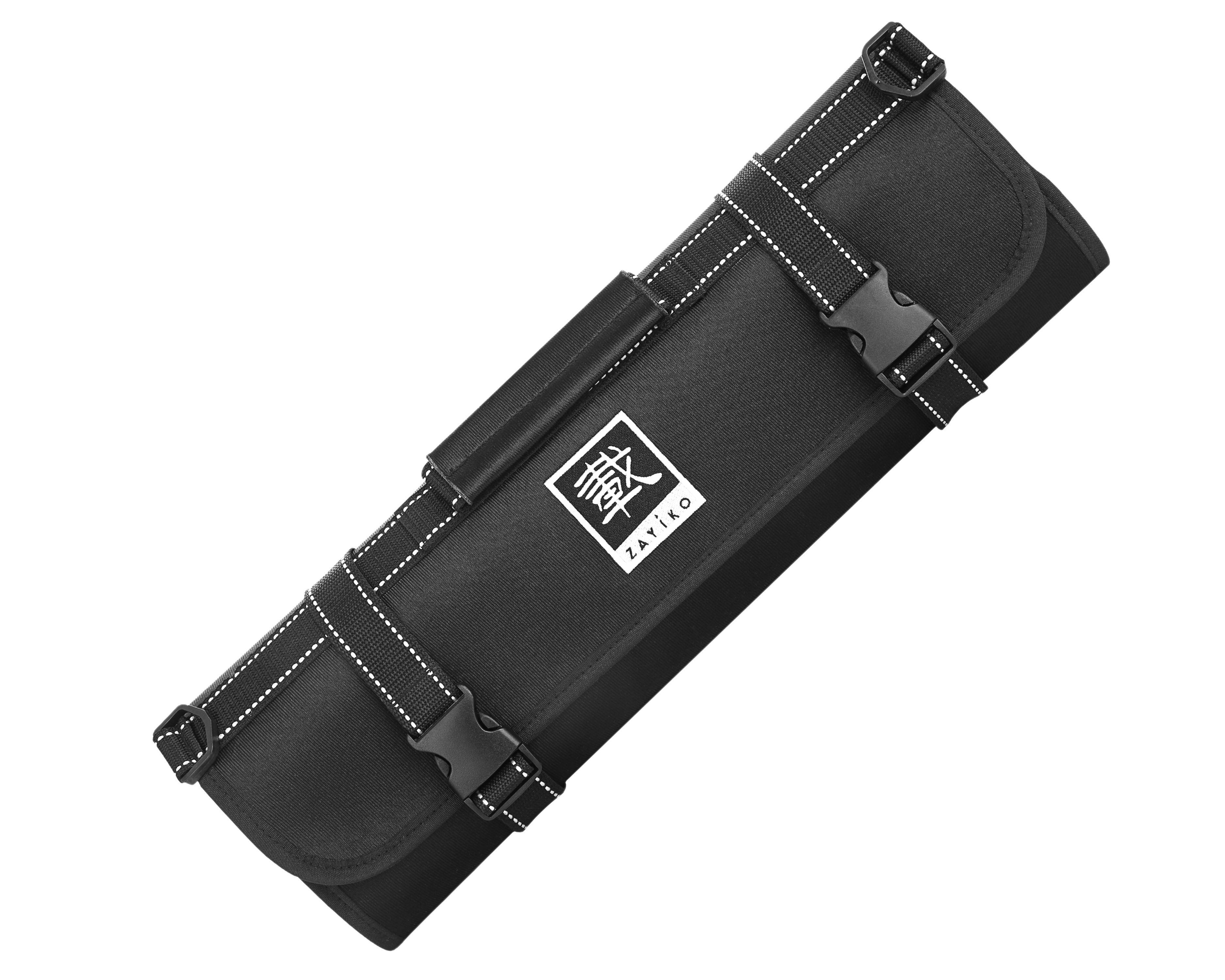 ZAYIKO Messertasche Messertasche Kochmesserrolle 13 Fächer - bis zu 12 Messer + 1 Schere