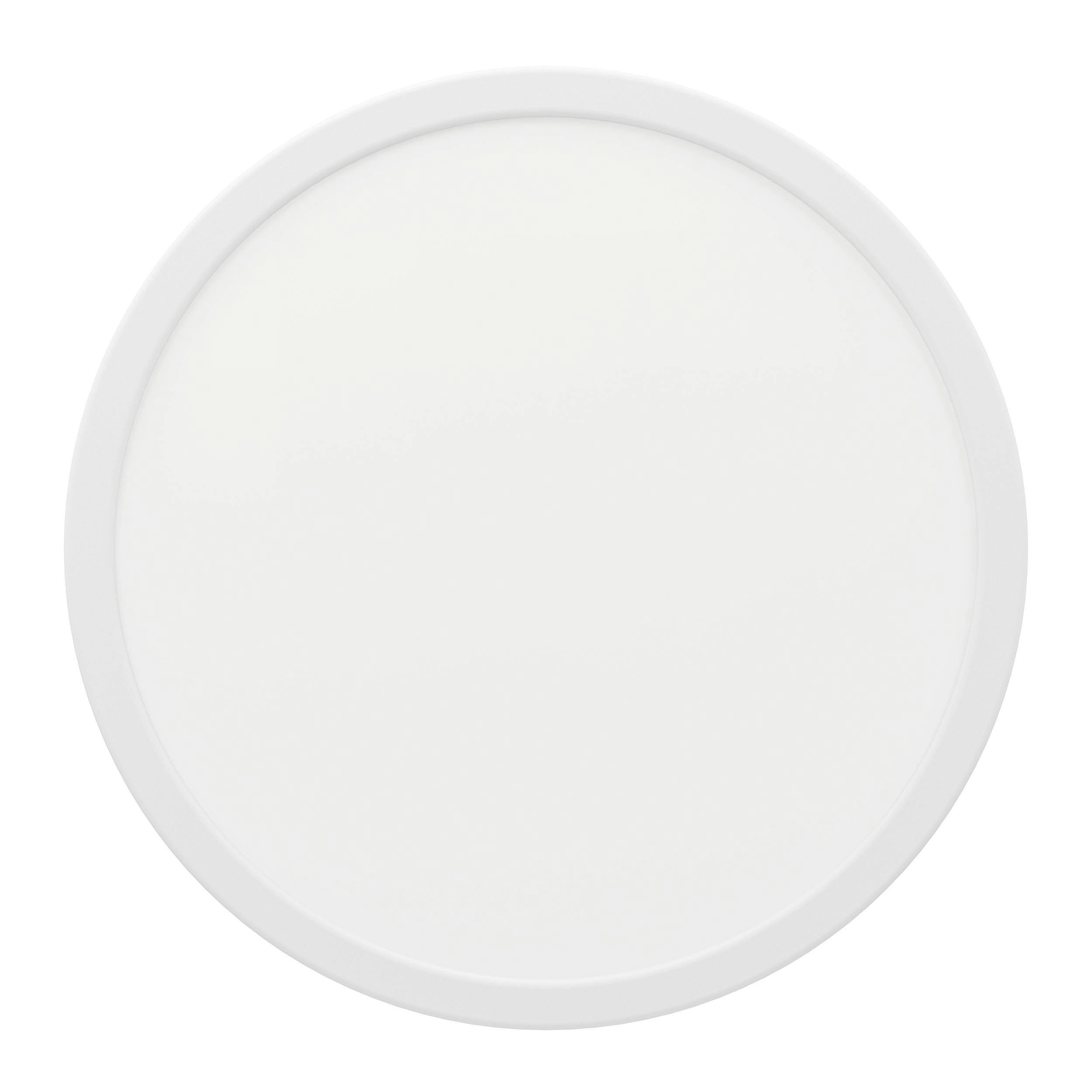 EGLO Aufbauleuchte Fueva 5 Deckenlampe, Aufbaulampe, Stahl und Kunststoff, weiß, Lampe, LED fest integriert, Warmweiß, Ø 28,5 cm, Aufbauleuchte, Bad-Deckenlampe, LED Aufbaulampe, IP44