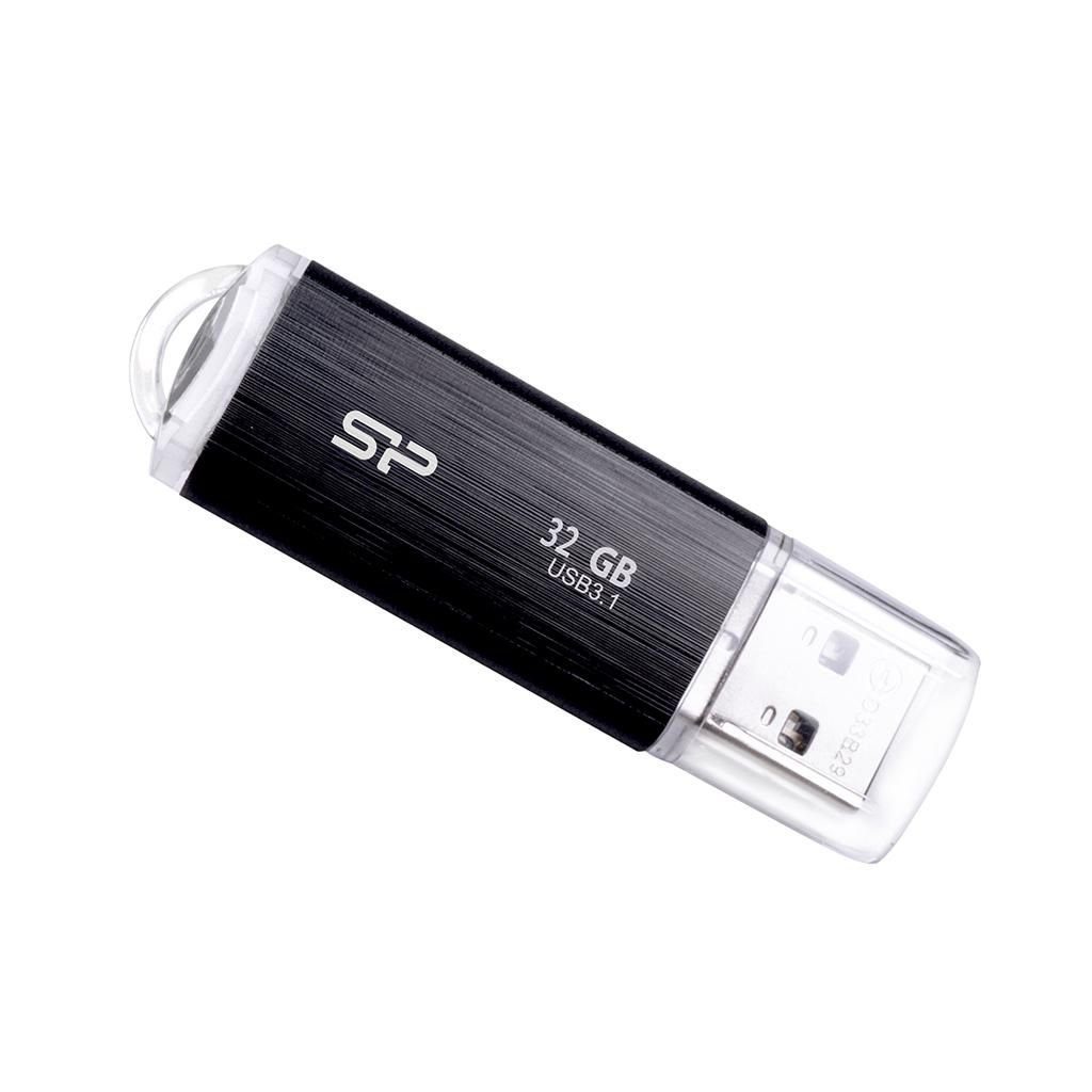SILICON POWER USB-Stick 32GB Silicon Power B02 3.1 Black USB-Stick