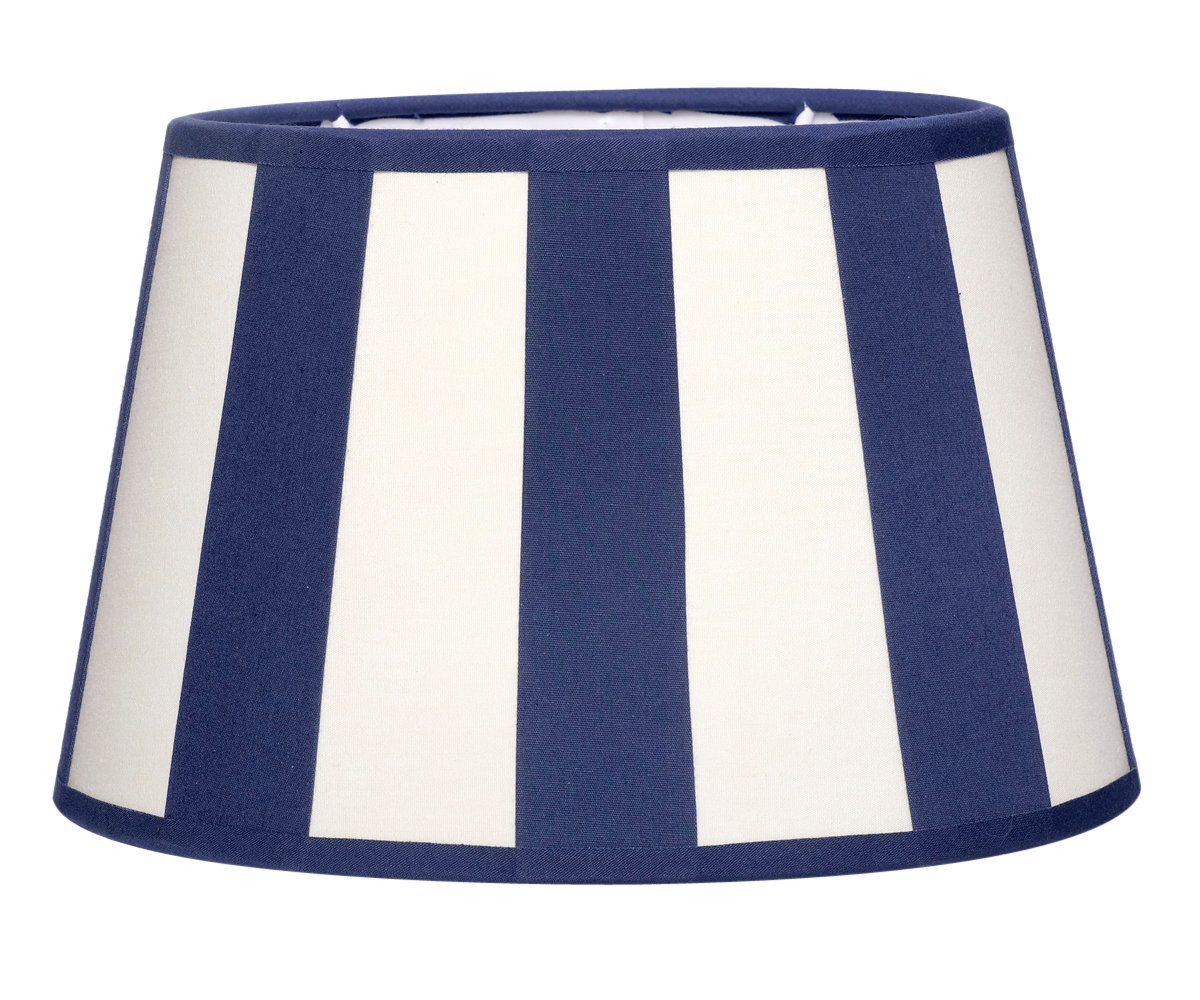 Brillibrum Lampenschirm Lampenschirm gestreift oval rund Streifenmuster E27 günstig online kaufen
