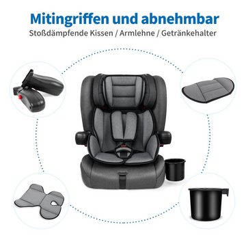 besrey Autokindersitz Kindersitz mit Isofix Kinderautositz Autositz Gruppe 1/2/3 9-36kg, ab: 9,00 kg, bis: 36,00 kg, Faltbarer und Tragbar