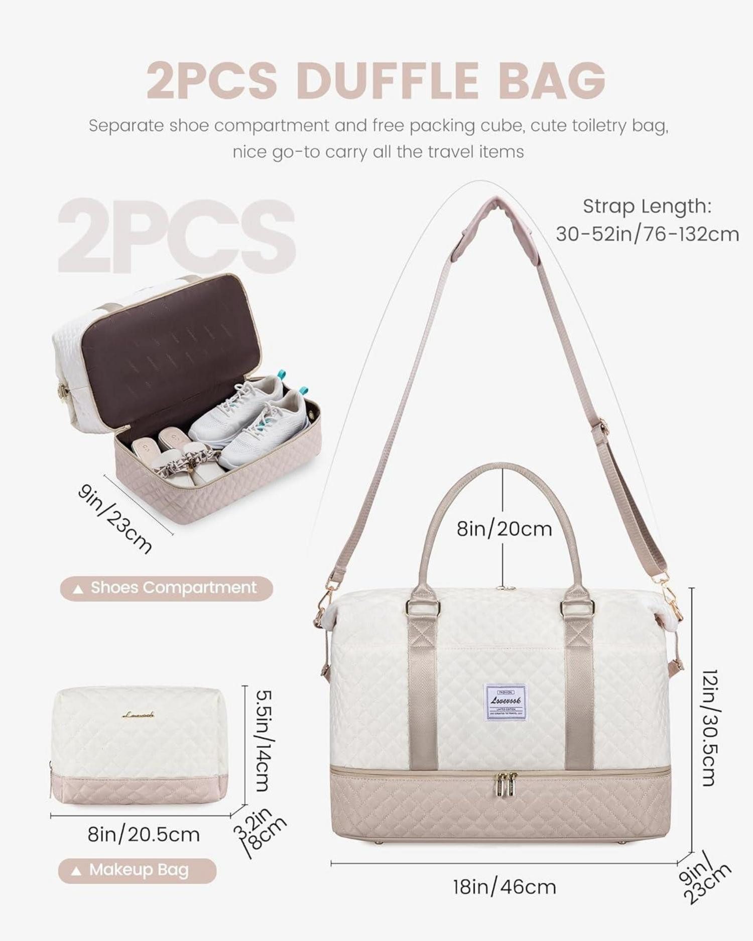 LuxusKollektion Weekender Reisetasche Damen Sporttasche mit günstig online kaufen