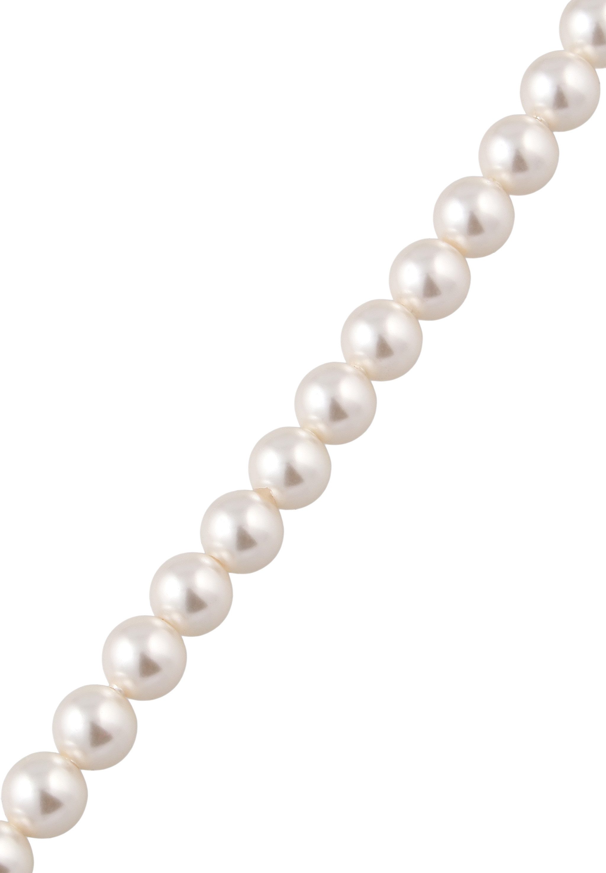 Elli Perlenkette mit Swarovski® Perlen Weiß 925 Sterling Silber
