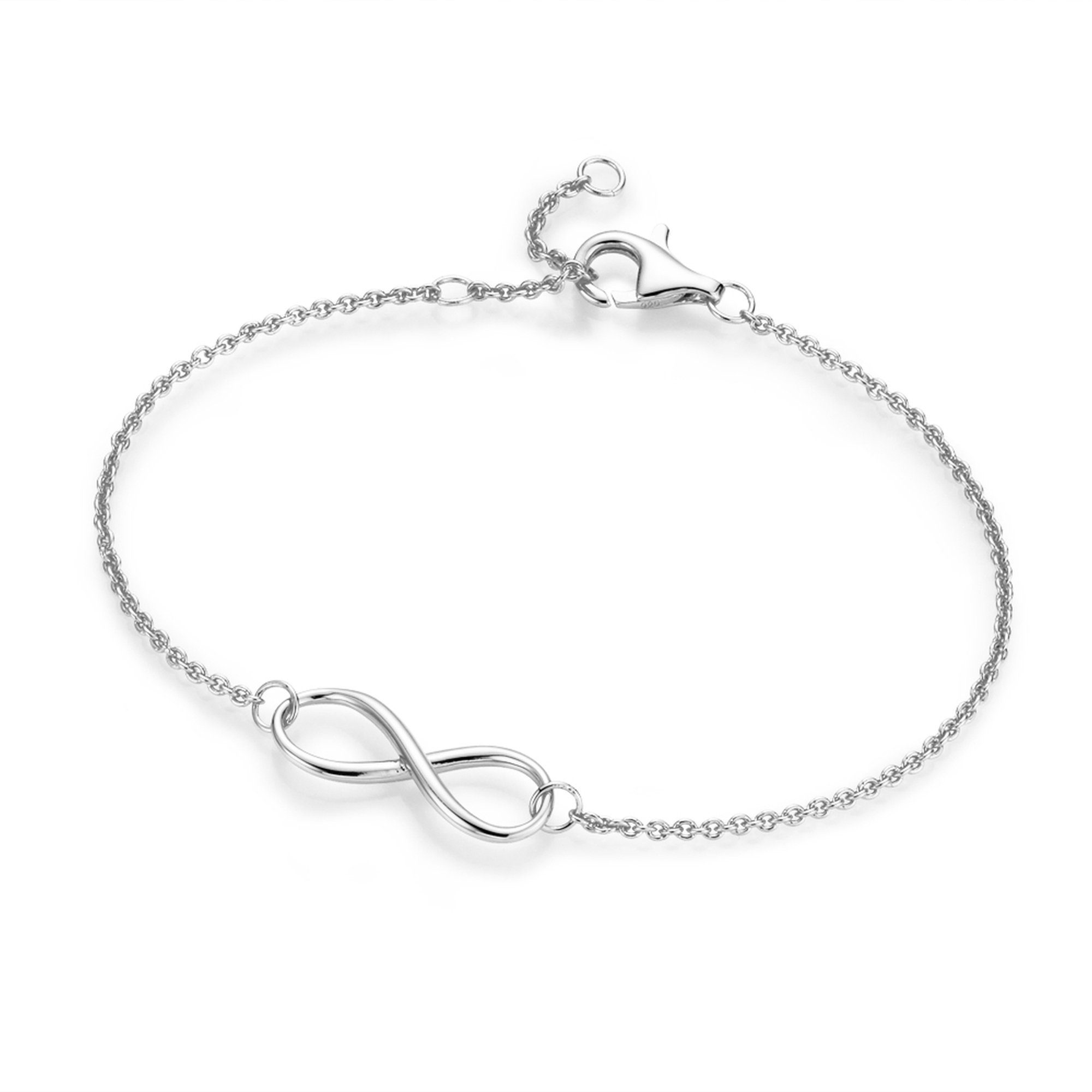 Smart Jewel Armband Infinityzeichen als Mittelteil, Silber 925