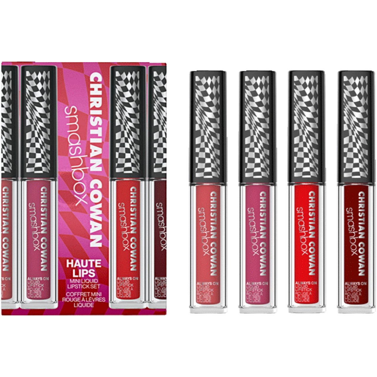Smashbox Lippenstift Haute Lips Mini Liquid Lipstick Set = 4 x Always On Liquid Lipstick 9