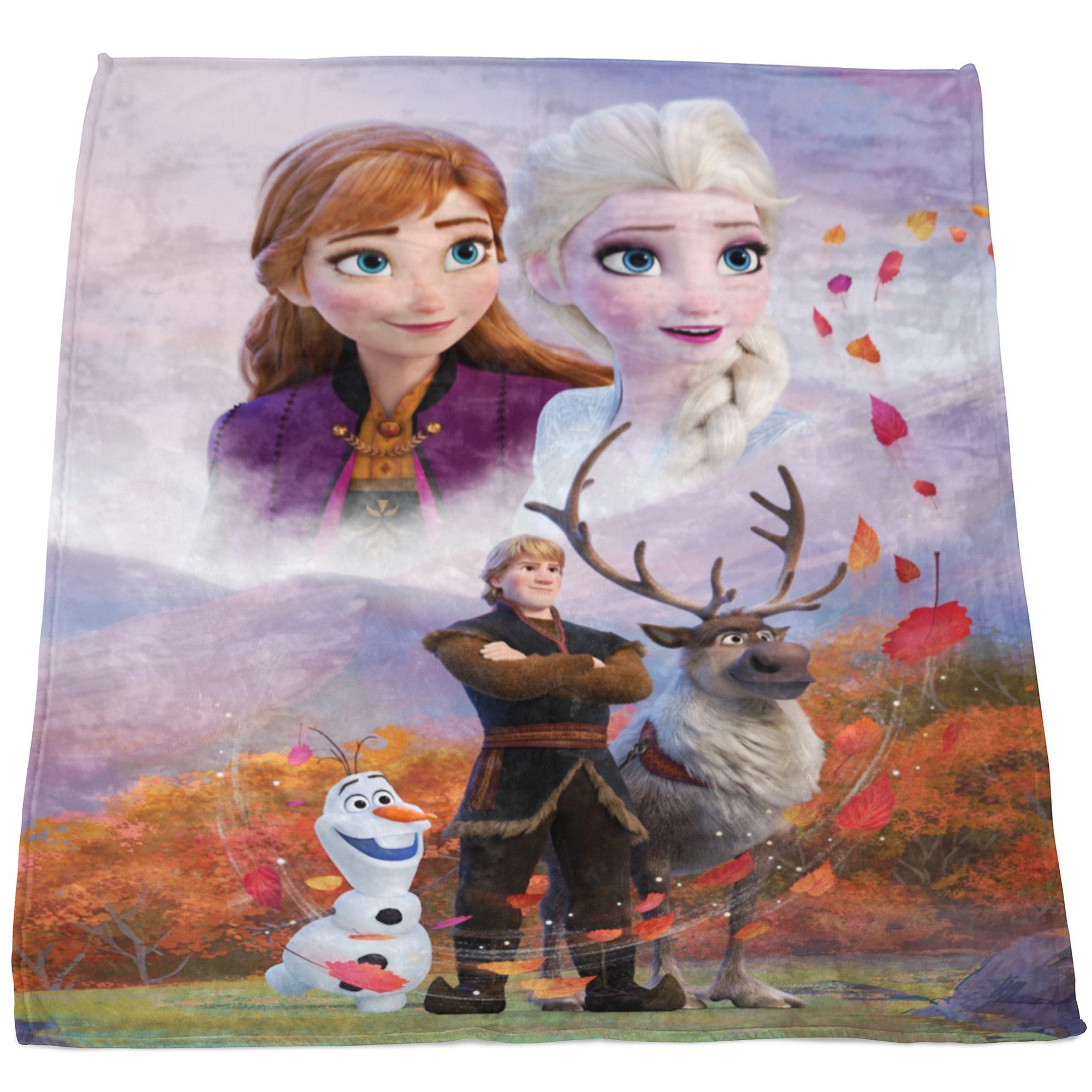 BERONAGE Tagesdecke Frozen Die Eiskönigin Decke Sky 130x170 cm Kuscheldecke Fleecedecke, passend zur Bettwäsche, ideal für Sofa, Couch, Bett, Auto, Camping
