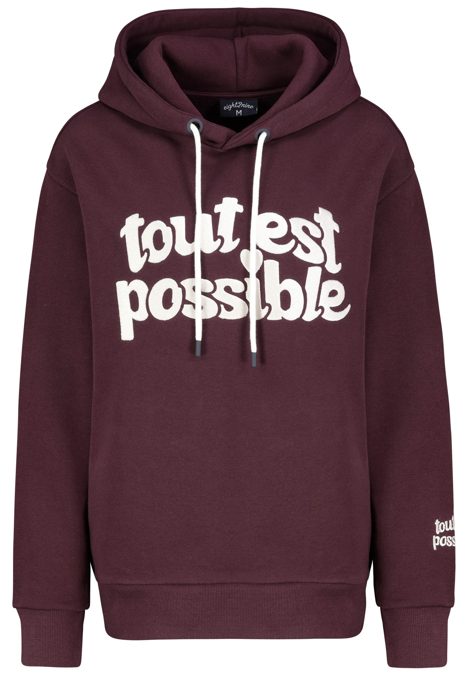 Eight2Nine Hoodie Moderner Frontprint (1-tlg) EIGHT2NINE Hoodie günstig online kaufen