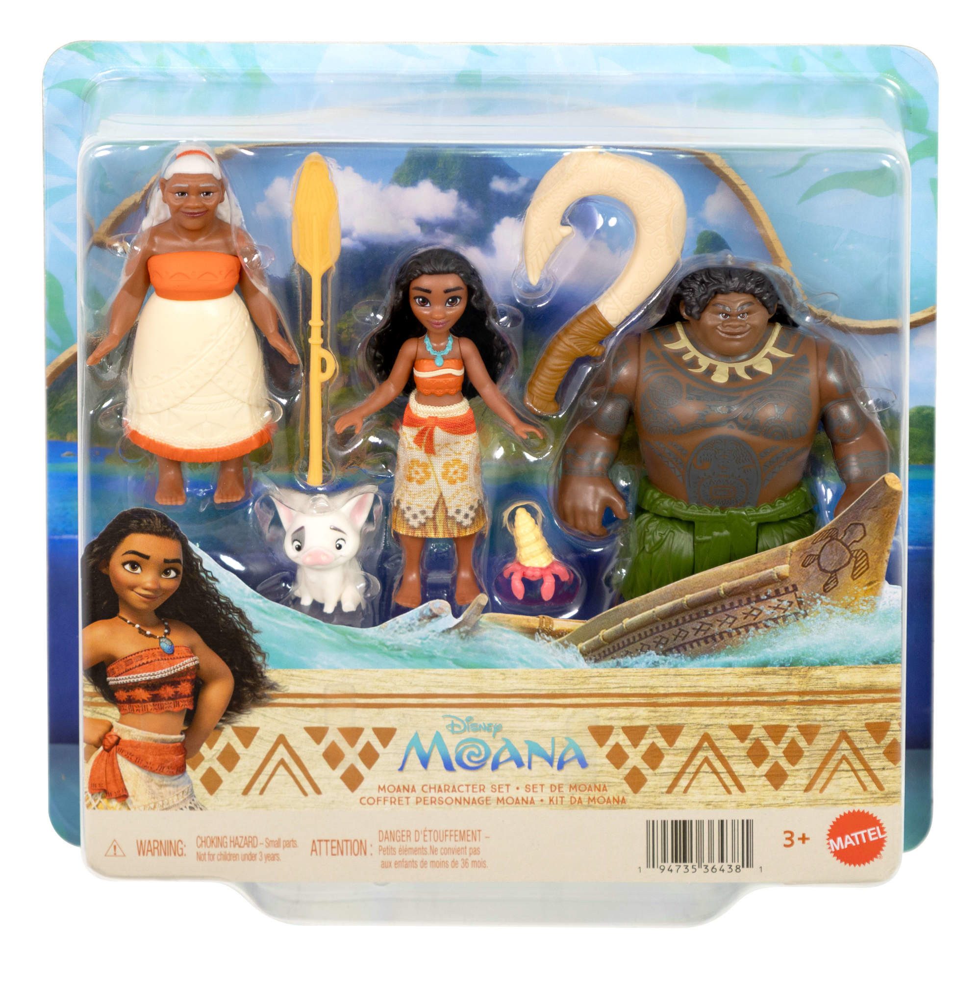 Mattel® Anziehpuppe Disney Vaiana Kleine Puppen, Character Pack