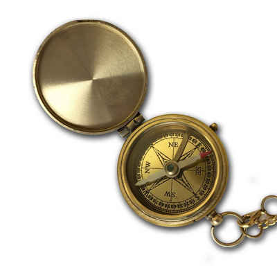 elbedruck Kompass Kompass Messing poliert mit oder ohne Gravur verschiedene Designs Anlässe mit Ledertasche tolle Geschenkidee Vintage Geschenkbox