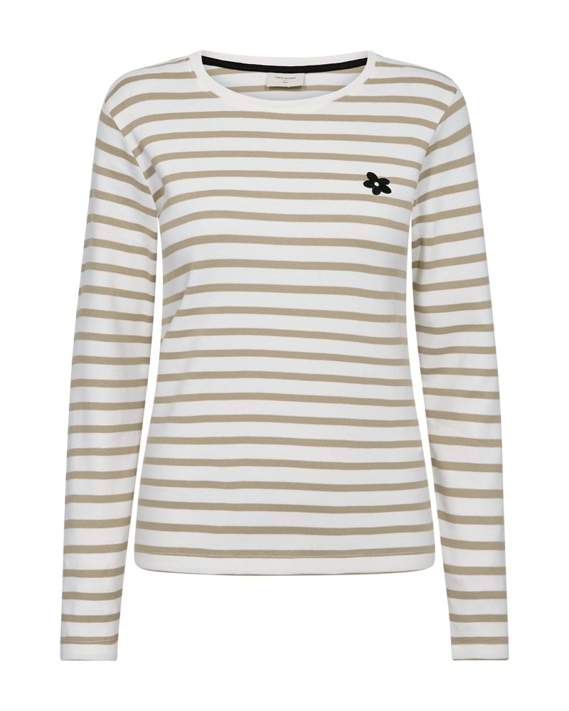 FREEQUENT Langarmshirt FQFAMILA-TEE im Streifen-Design
