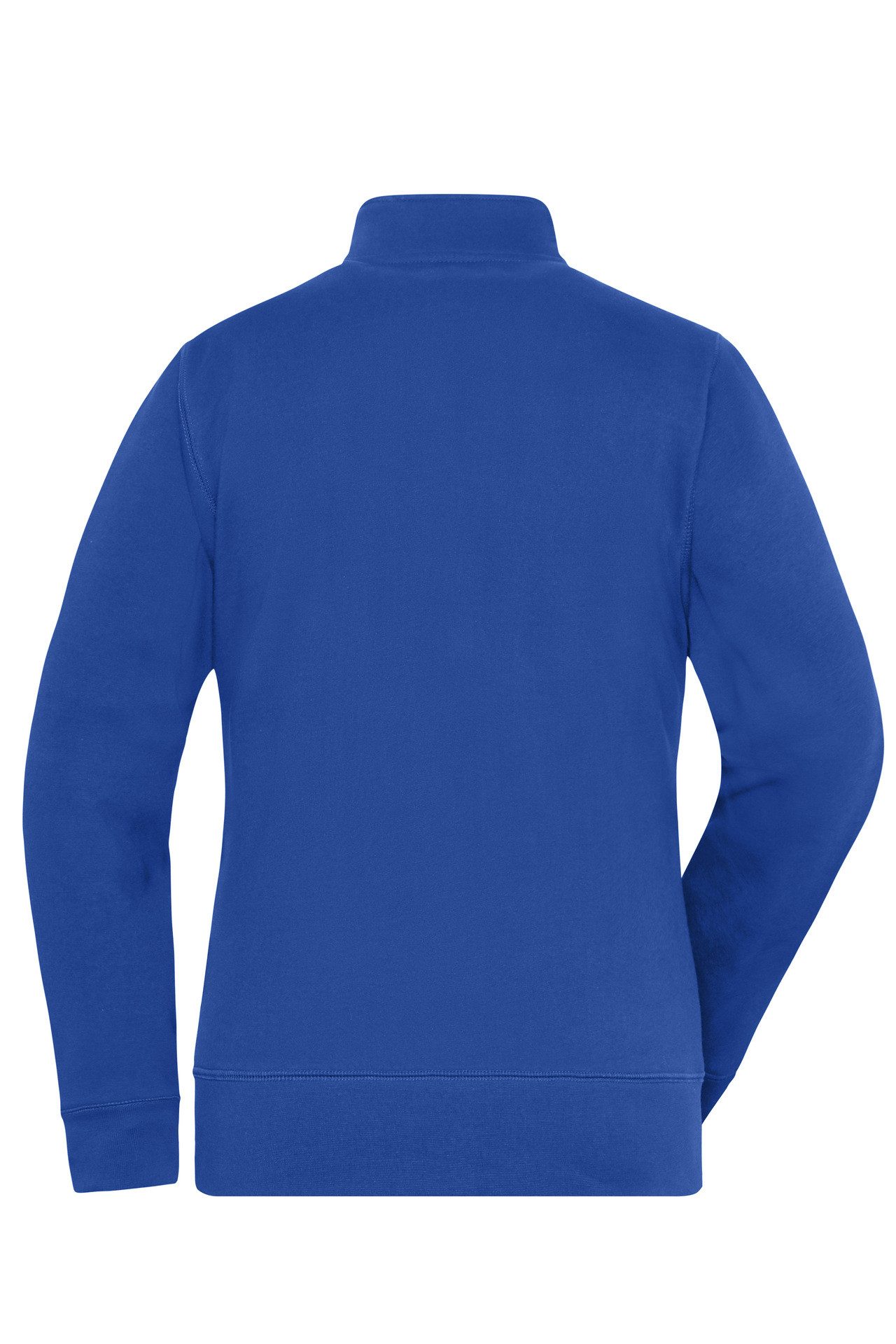James & Nicholson Sweatjacke Leicht taillierte Damen Doppeljacke im Materialmix JN1809 Innen warmer Fleece, außen angenehmer Baumwoll-Jersey – Bild 2 von 4