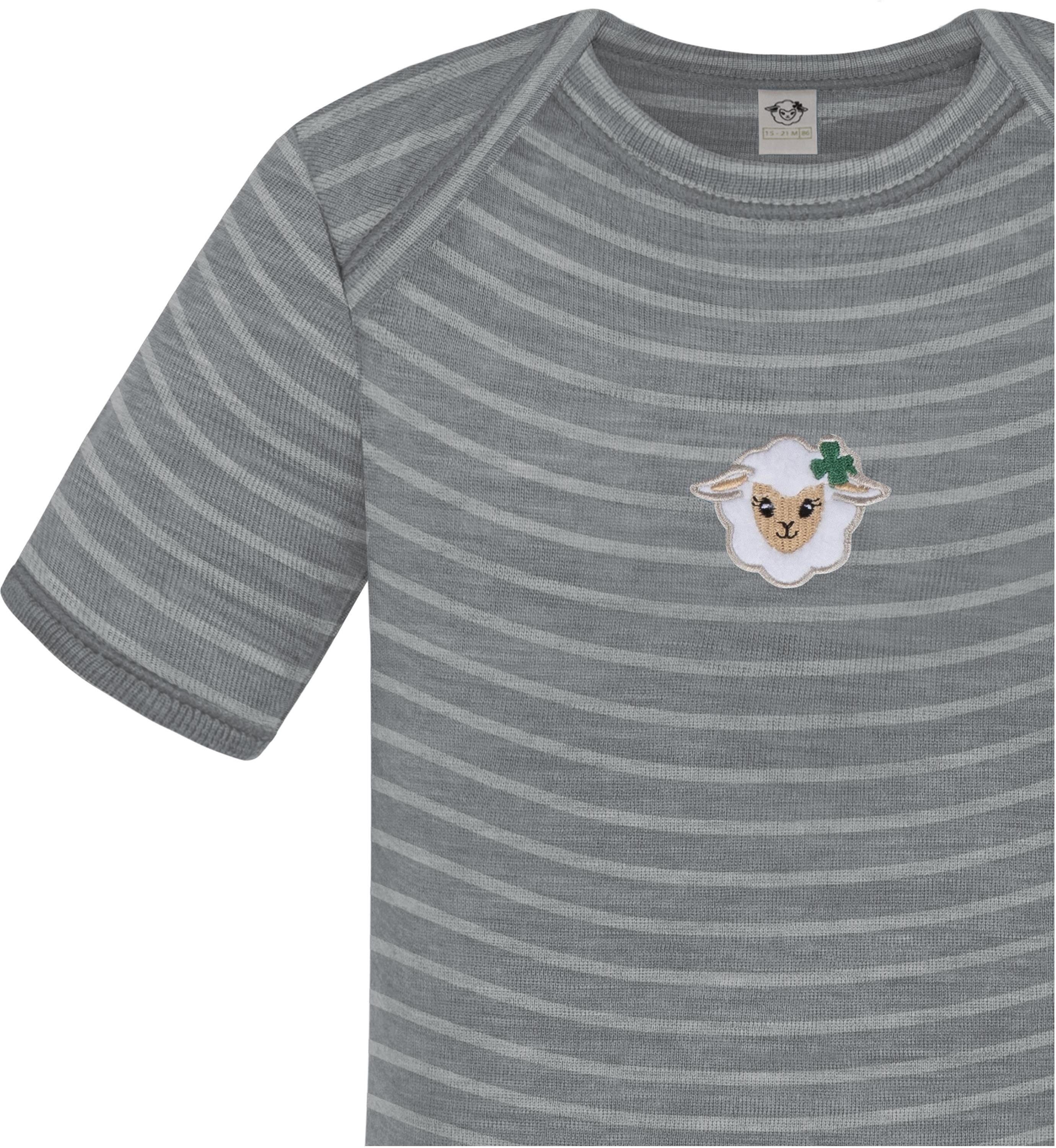 normani Kurzarmbody Baby Merino Body Kurzarm Tauranga 100 % Merino Short Sleeve Strampler- OEKO-Tex Standard 100