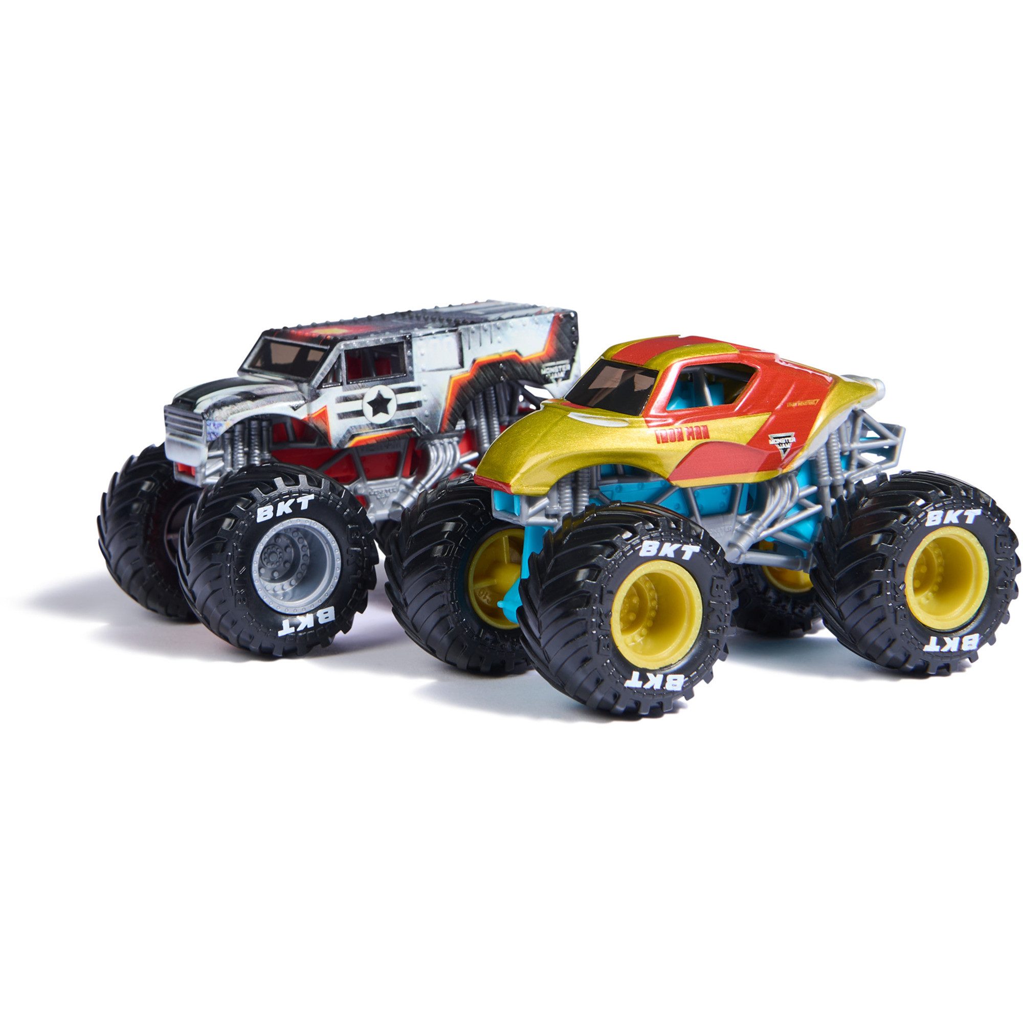Monster Jam Spielzeug-Auto Spin Master Monster Jam 2er-Pack Iron Man vs. War