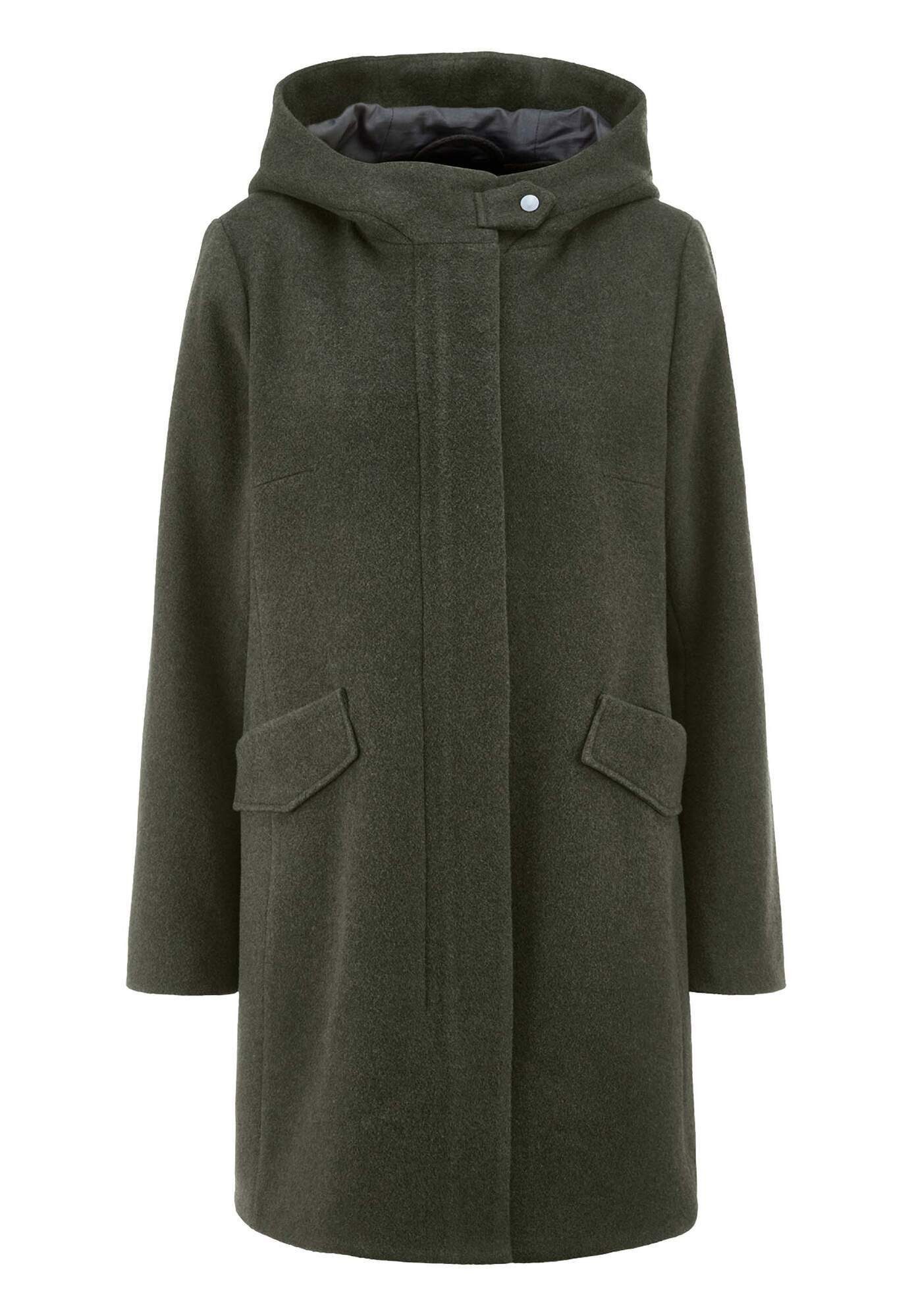 Hessnatur Wintermantel Regular aus reiner Bio-Schurwolle (1-tlg) günstig online kaufen