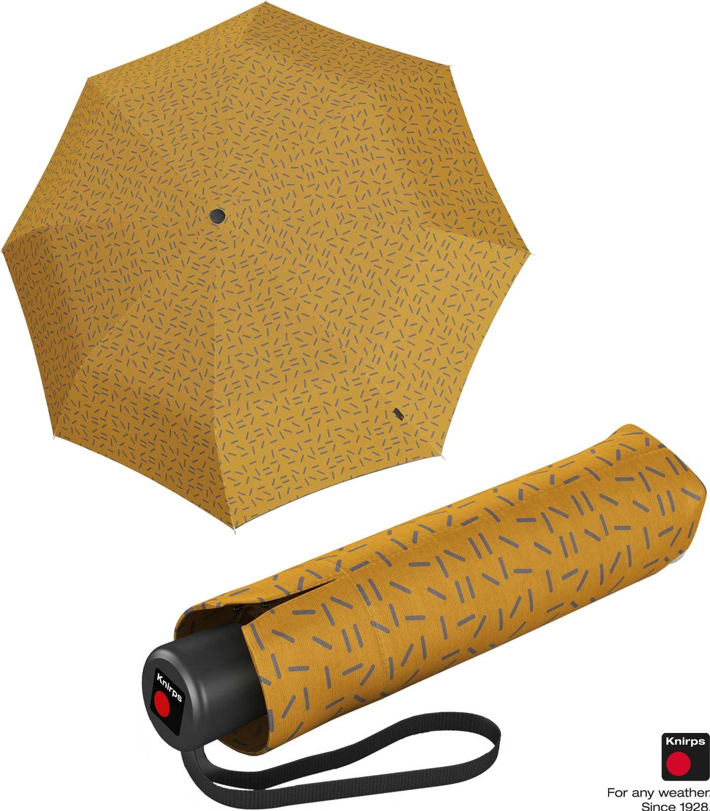 Knirps® Taschenregenschirm Medium A.050 leicht 2Dance, und stabil Manual - gelb