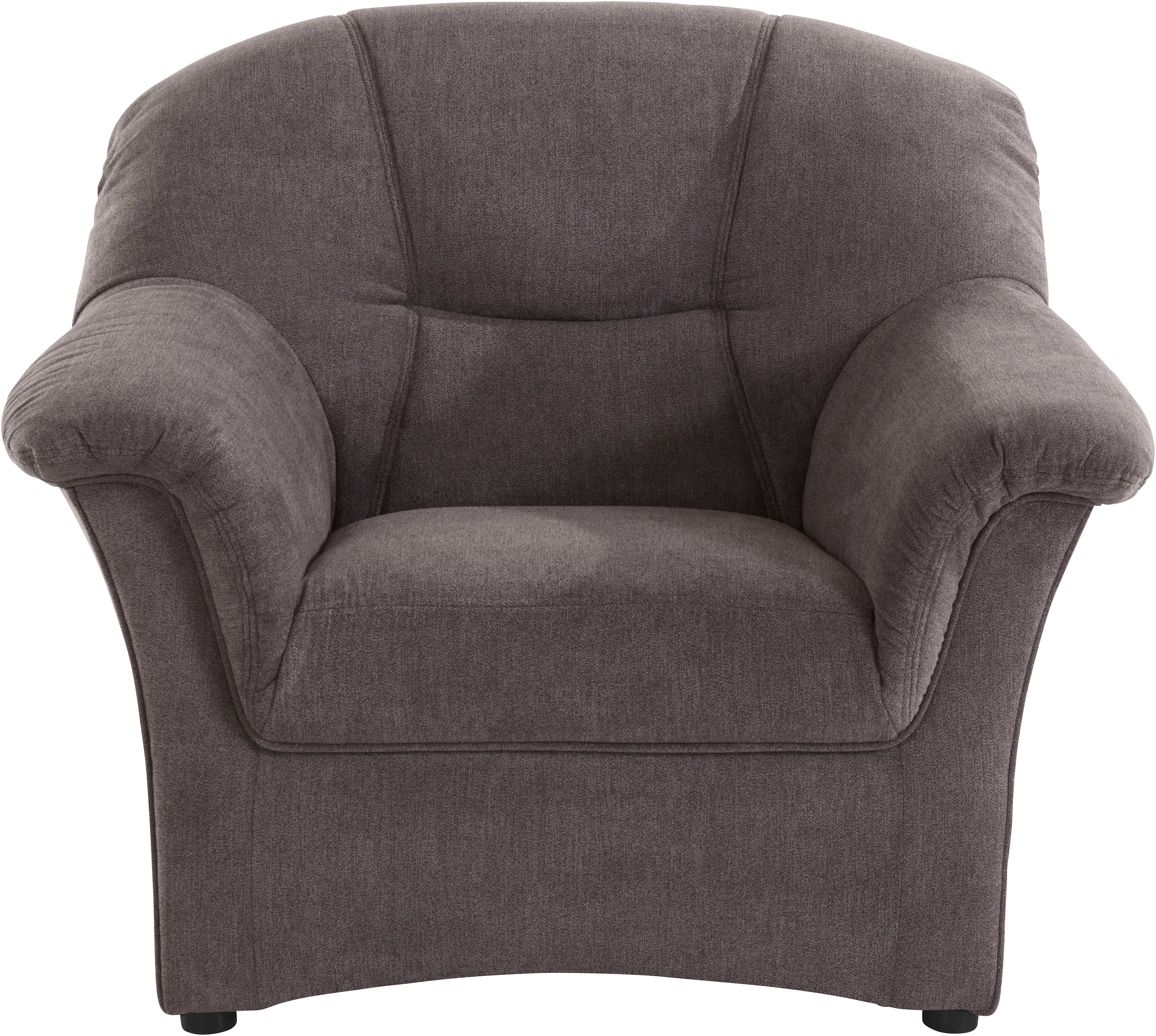 DOMO collection Sessel SARAFINA Breite 102 cm, auch mit Federkern für noch mehr Sitzkomfort!, whlw. mit Federkern, elegantes Design