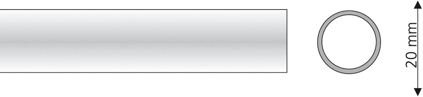 Liedeco Gardinenstange Gardinenrohr, Stilrohr, Gardinenstange 20 günstig online kaufen