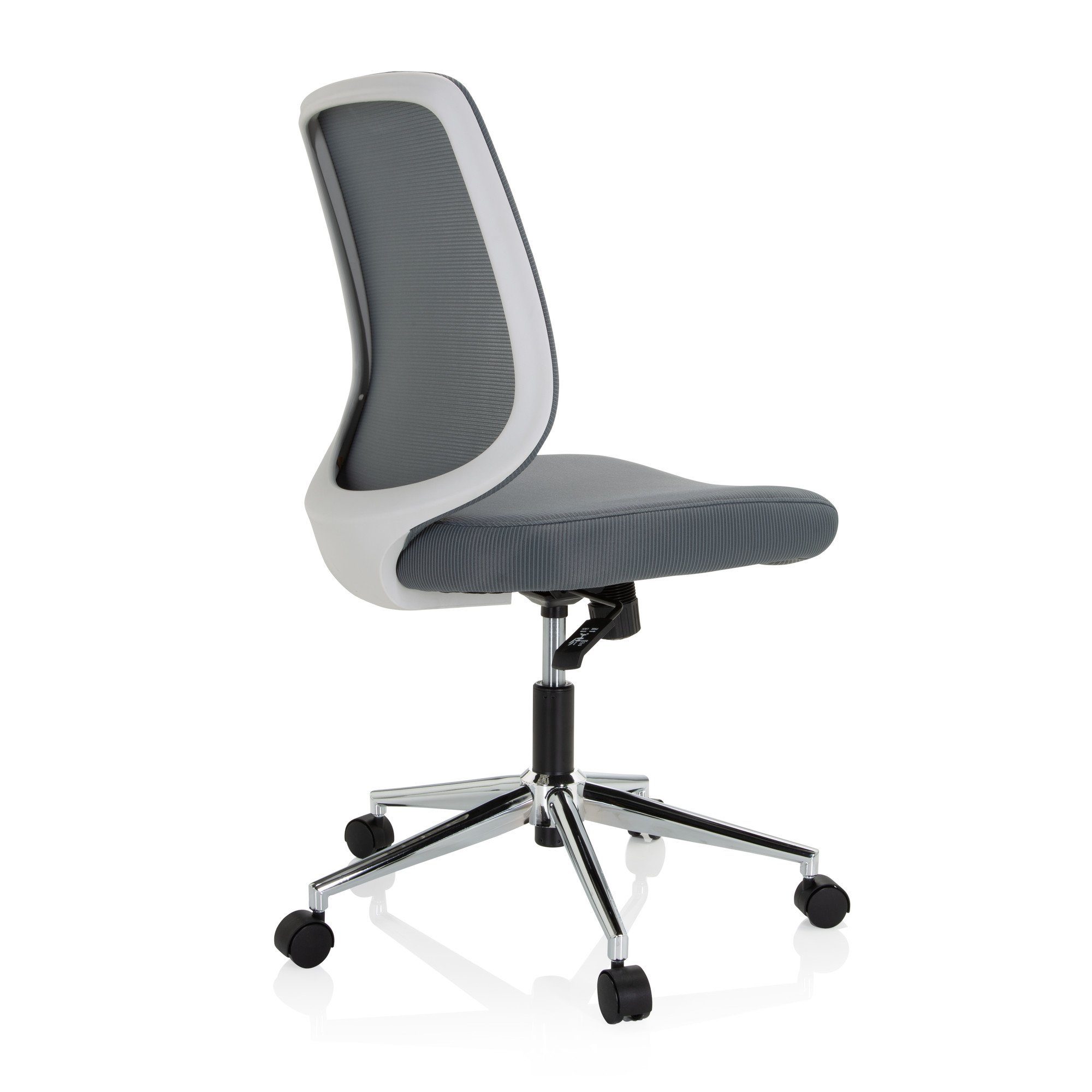 (1 Drehstuhl CHESTER ergonomisch hjh OFFICE Home W St), Bürostuhl Stoff/Netzstoff Grau Office Schreibtischstuhl